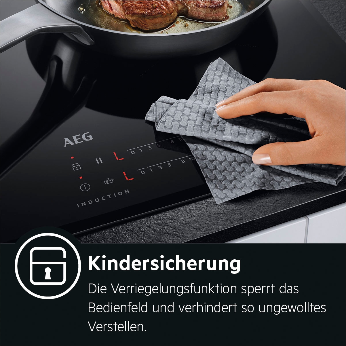 AEG Induktions-Kochfeld »IKE64683FB 949597971«