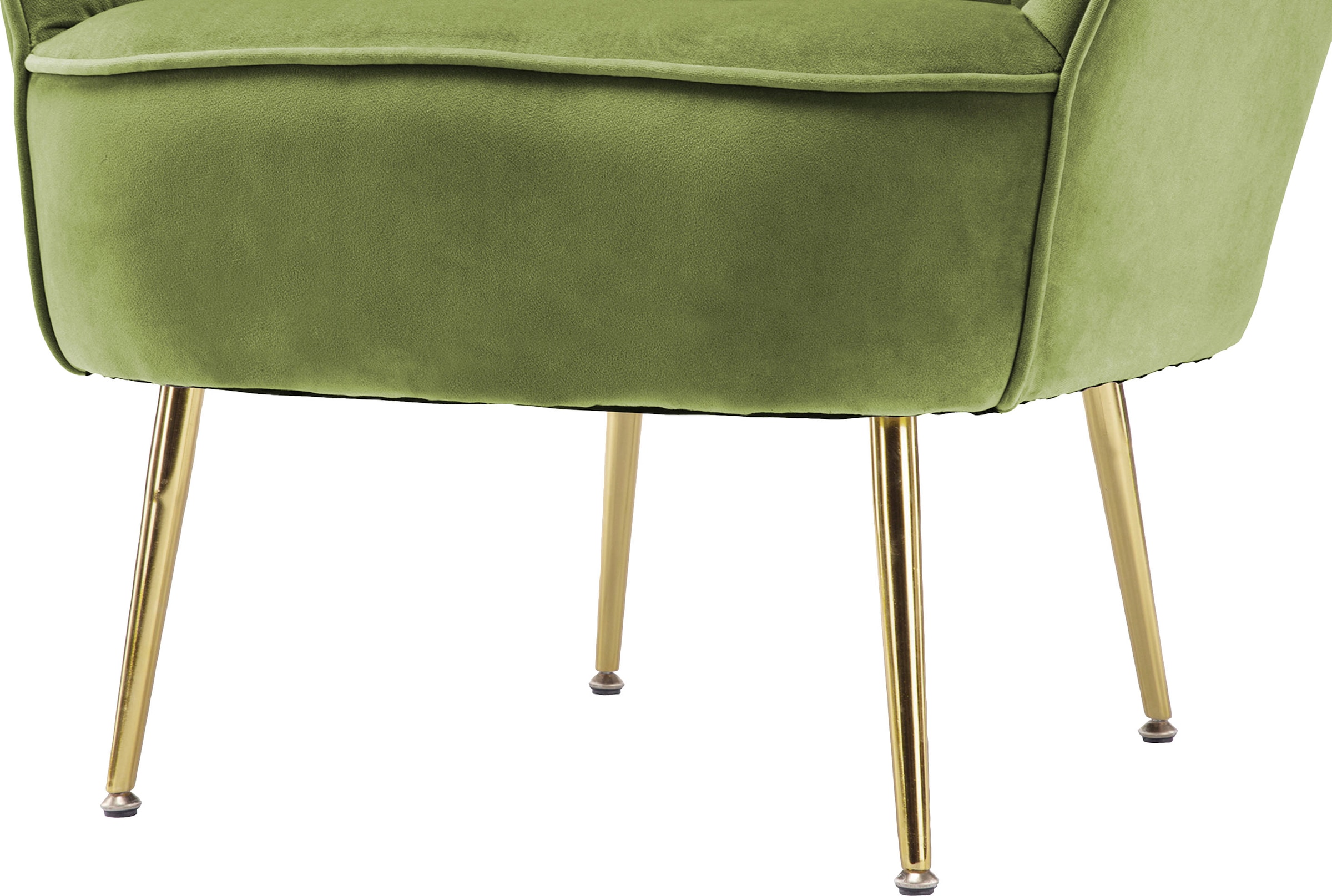 Kayoom Sessel »Poola 100, gemütlicher Cocktail-Sessel, edler Samtbezug« 1 Stk. tlg. samtweich, gesteppt, gemütlich, tiefe Sitzhöhe von 79cm
