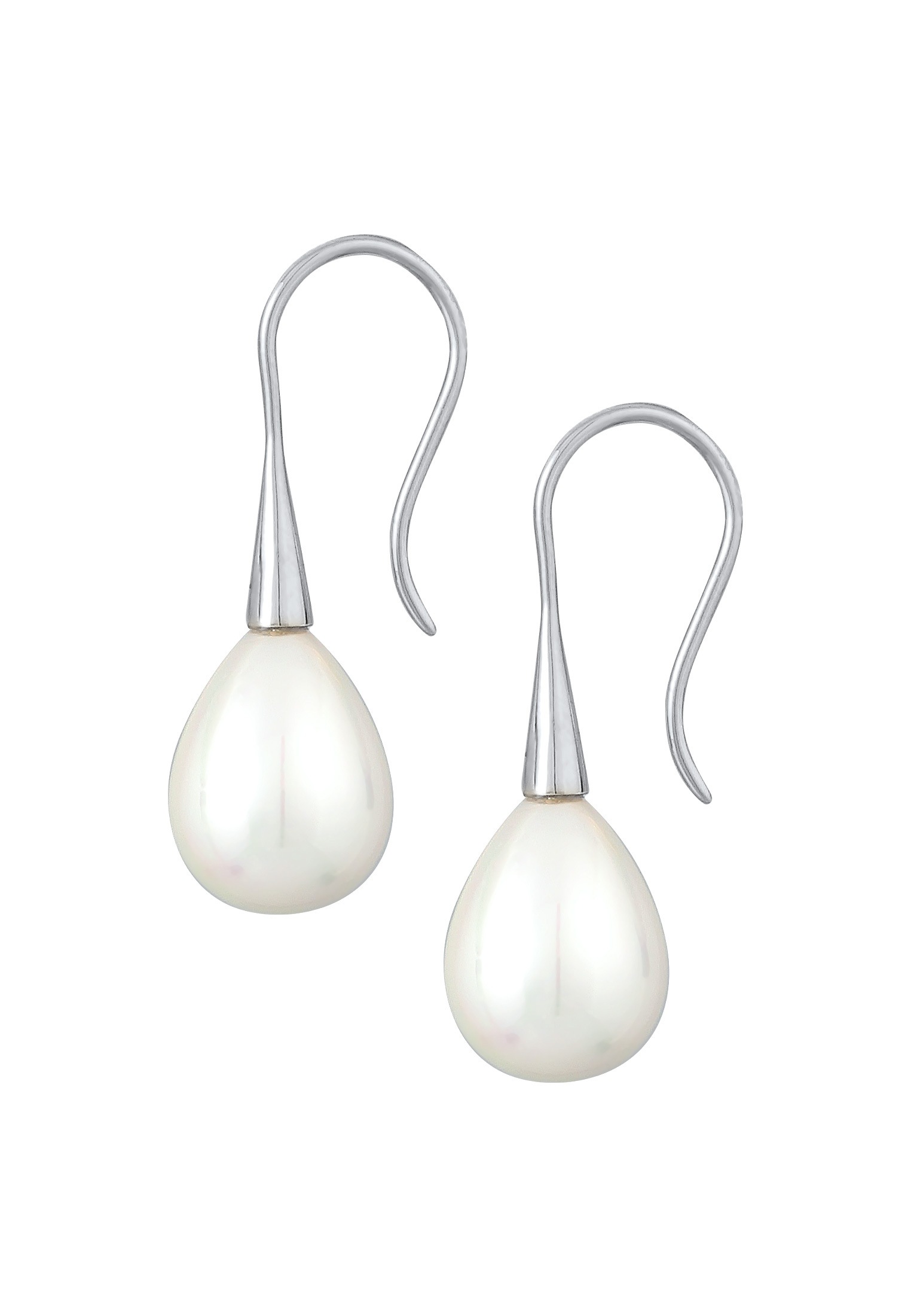 Nenalina Paar Ohrhänger »Ohrringe Muschelkernperle Tropfen Ohrhänger 925 Silbe«