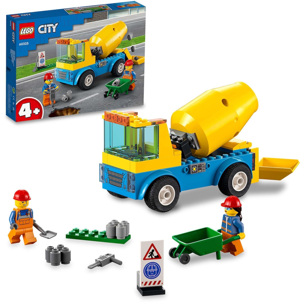 LEGO® Konstruktionsspielsteine »Betonmischer (60325), LEGO® City«, (85 St.)