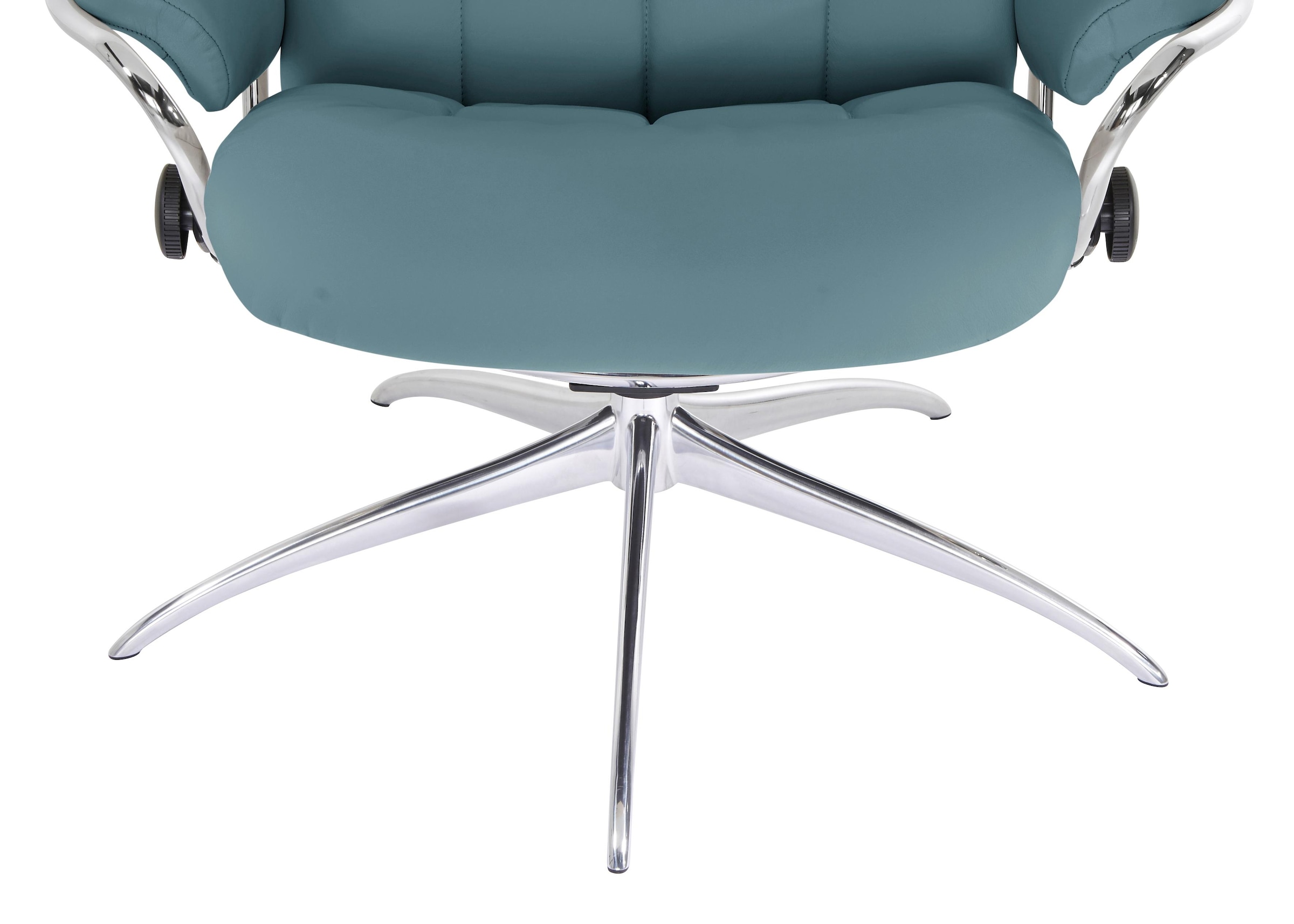 Stressless® Relaxsessel »London«, (Set, Relaxsessel mit Hocker), mit Hocker, High Back, mit Star Base, Gestell Chrom