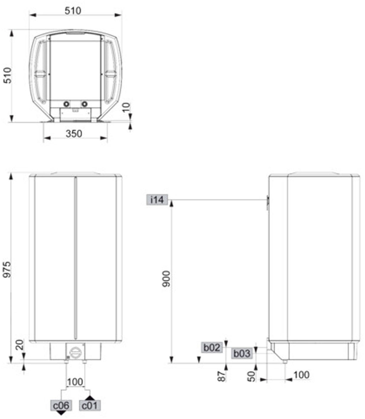 STIEBEL ELTRON Wandspeicher »HFA-Z 100«, 100 l, druckfest, energiesparend, Schnellaufheizung