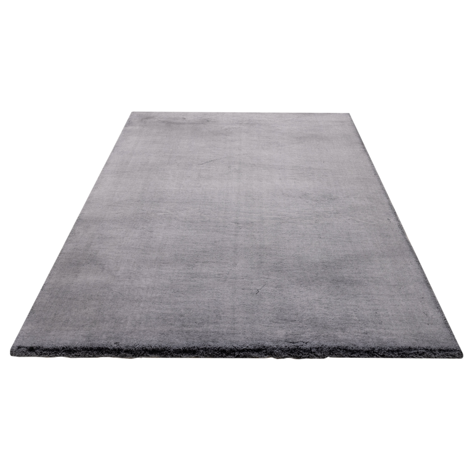 Obsession Fellteppich »Eternity 500« rechteckig 45 mm Höhe Kunstfell, Uni Farben, seidenglänzend, samtweich, weich & kuschelig