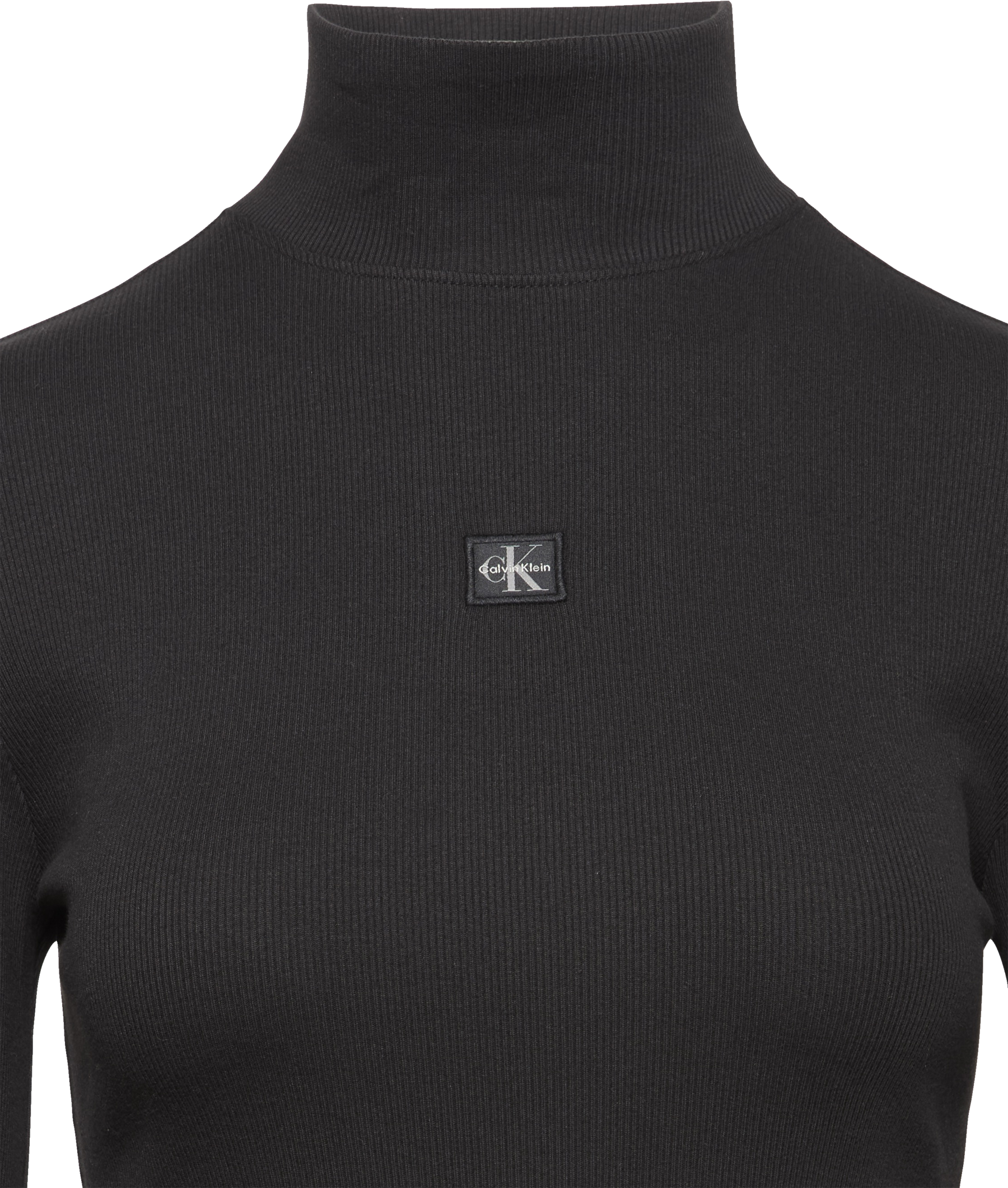Calvin Klein Minikleid Ohne Tasche Figurbetonte Passform mit Stehkragen