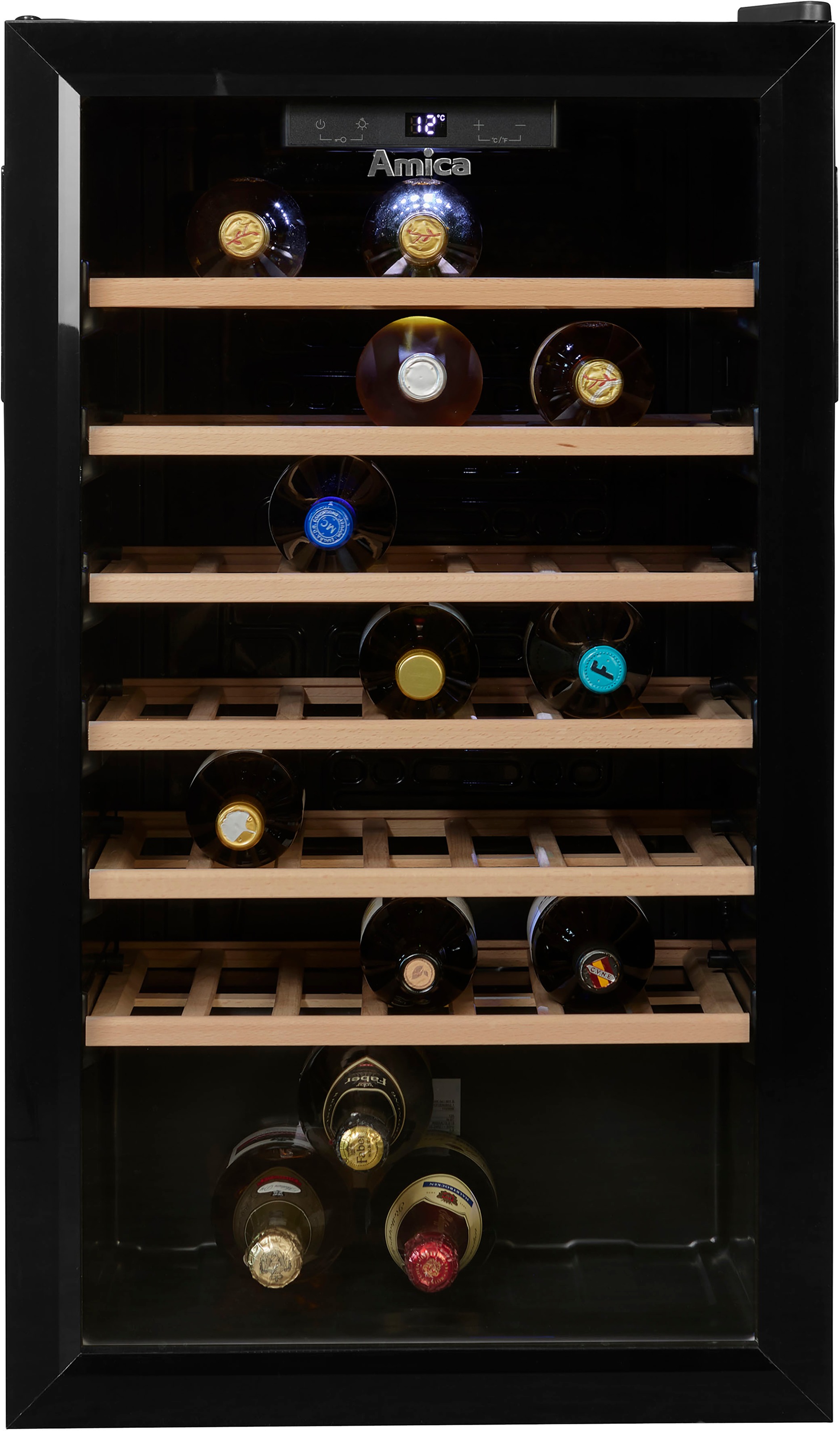 Amica Weinkühlschrank »WK 341 901 S«, für 52 Standardflaschen á 0,75l, Standkühlschrank