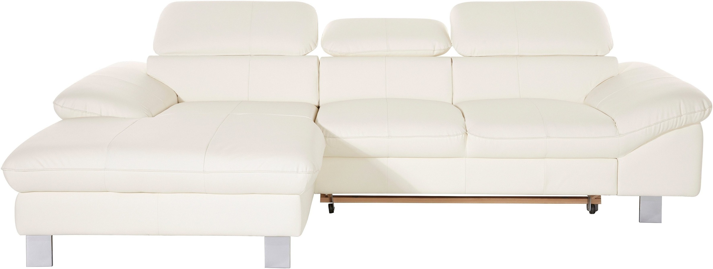 COTTA Polstergarnitur »Driver L-Form«, (Set), Set bestehend aus: Ecksofa mit Kopfteilverstellung & Hocker