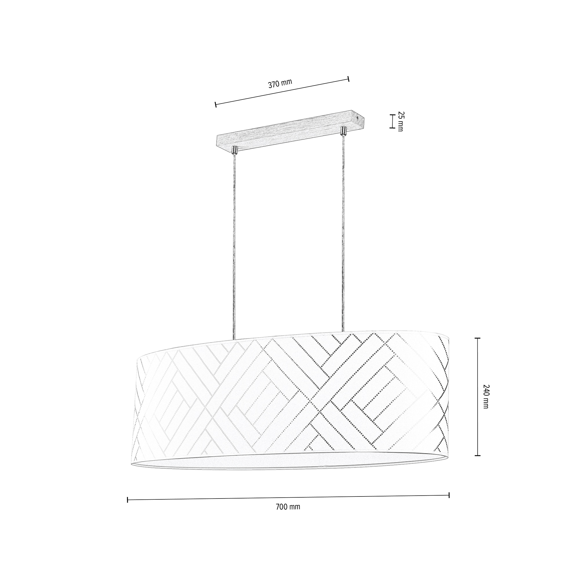 BRITOP LIGHTING Pendelleuchte »PUNTO«, 2 flammig-flammig, Hängeleuchte,  Lampenschirm aus laminierter Tapete, Kürzbar online kaufen | mit 3 Jahren  XXL Garantie