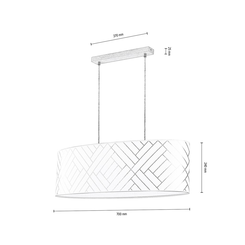 BRITOP LIGHTING Pendelleuchte »PUNTO«, 2 flammig-flammig