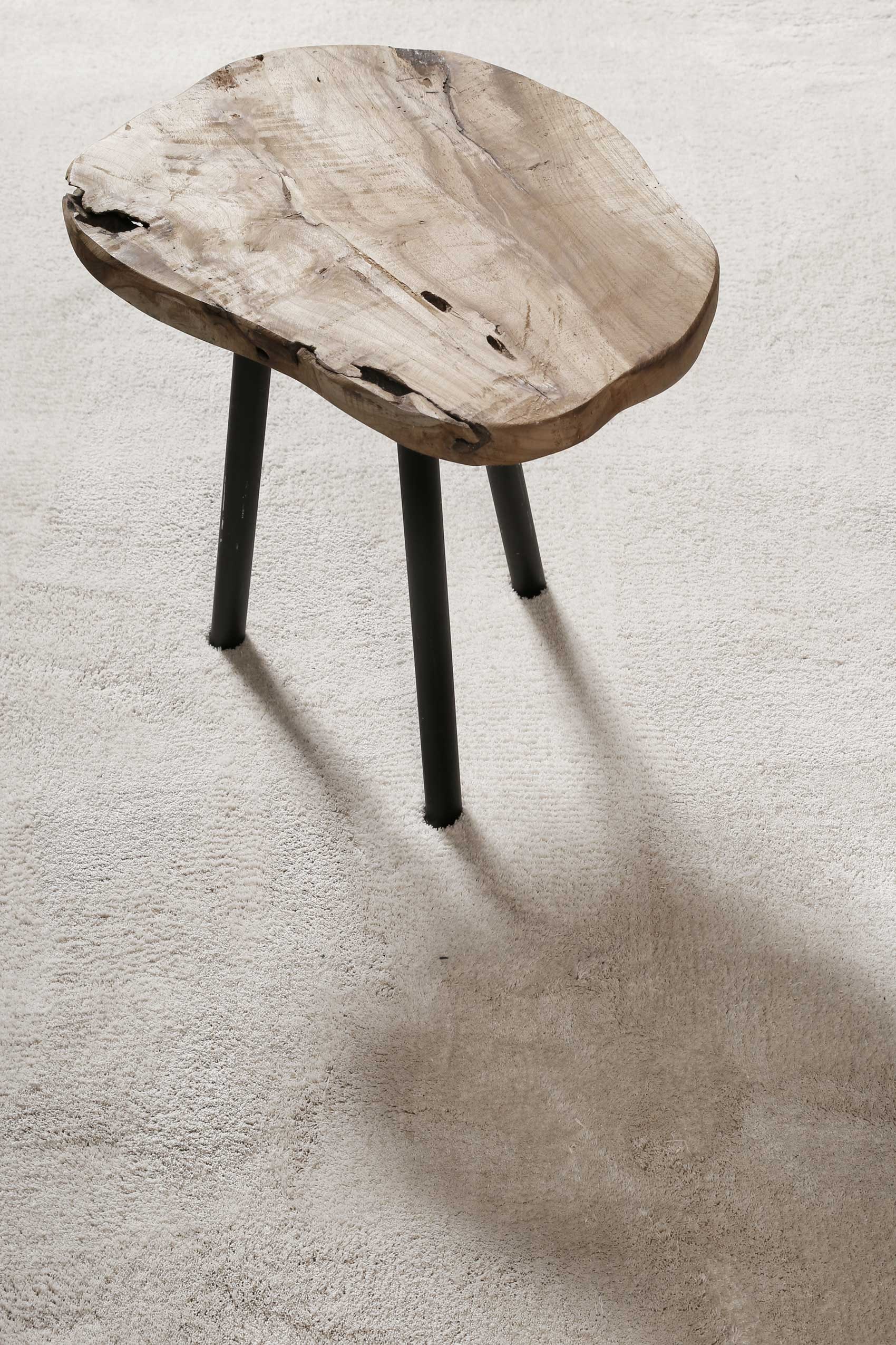 Homie Living Teppich »Sienna«, quadratisch, 20 mm Höhe, Hochflor, Microfaser, uni, weich & kuschelig, Wohnzimmer, Schlafzimmer