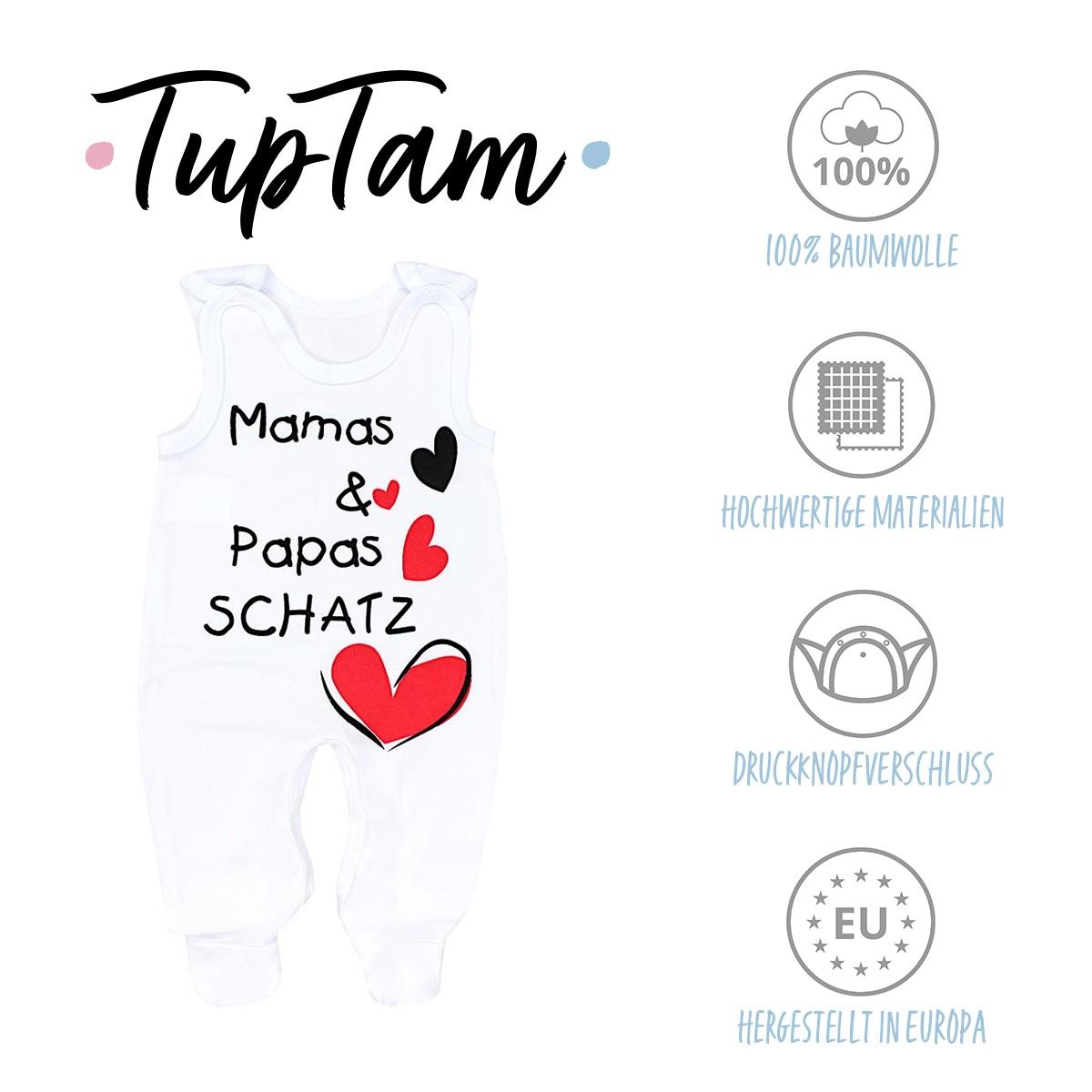 TupTam Strampler »Strampler Unisex Baby Strampler mit Aufdruck 5er Set«