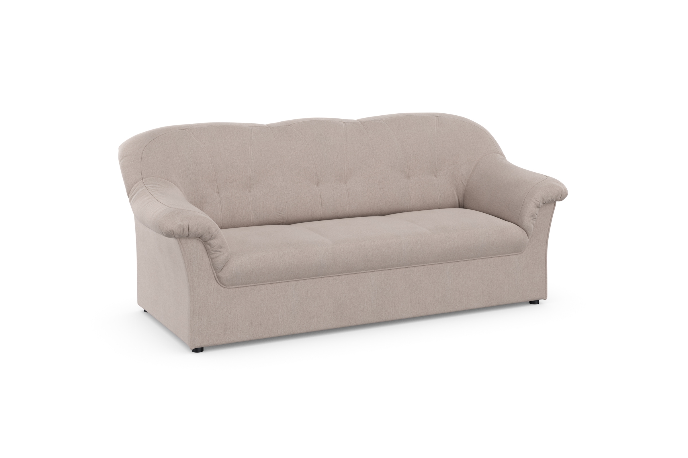 DOMO collection 3-Sitzer »Pegnitz für kleine Räume, Breite 185cm«, zeitlos, elegante Armlehnen, komfortabel