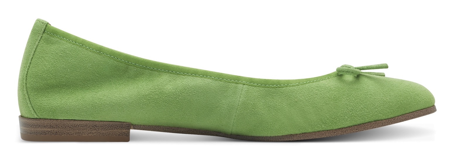 Tamaris Ballerina, Blockabsatz, Businessschuh, Schlupfschuh mit süßer Zierschleife