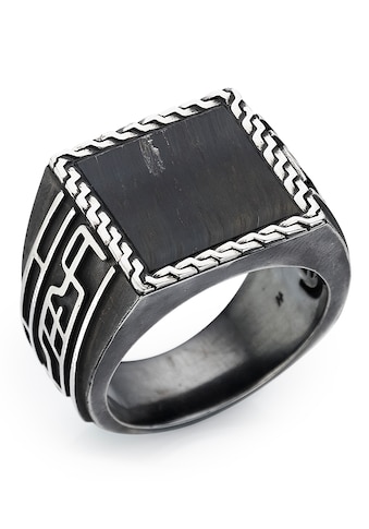 Fingerring »Schmuck Geschenk Silber 925 Herrenring Farbstein Edelstein«