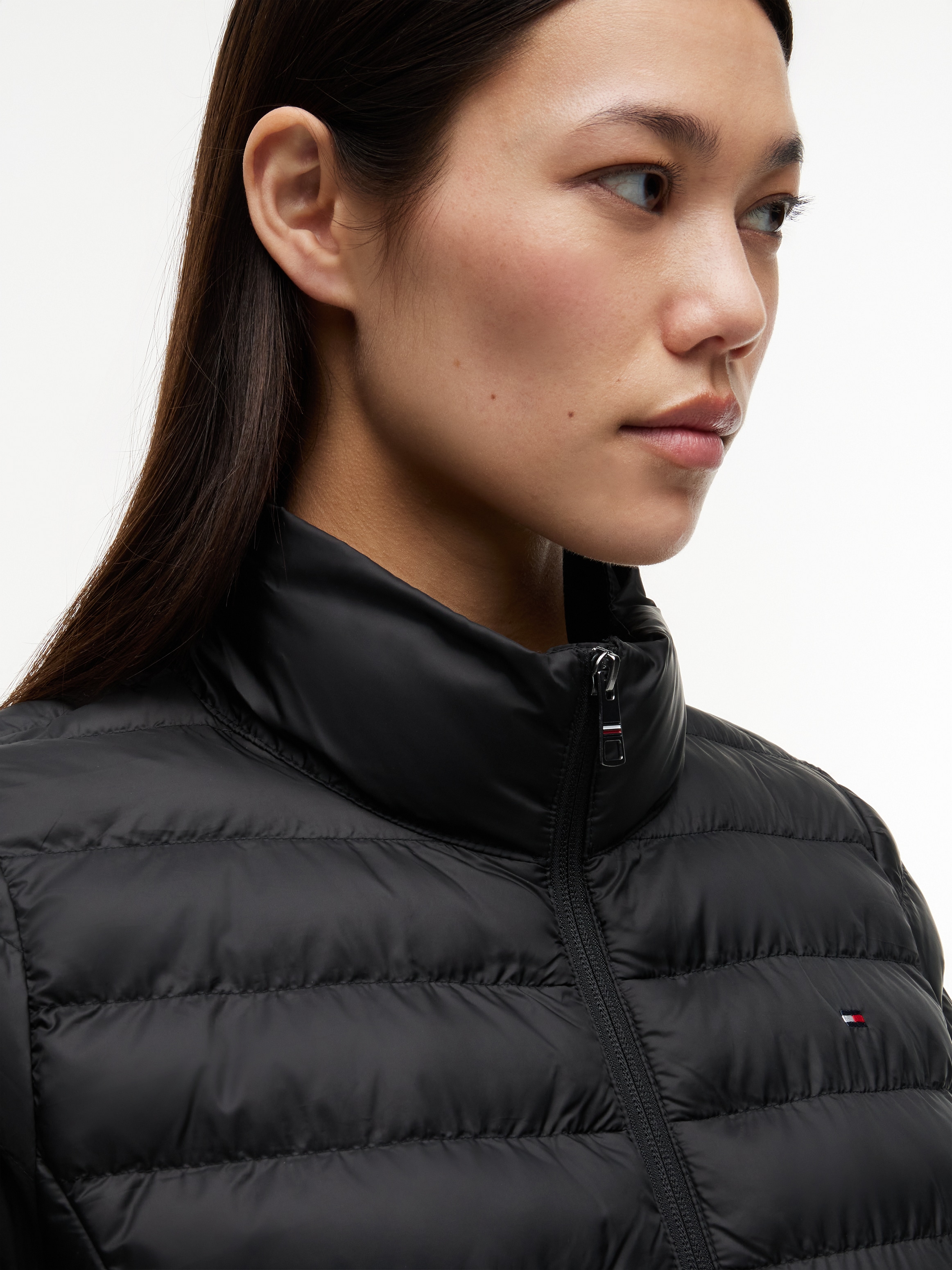 Tommy Hilfiger Steppjacke »LW PADDED GLOBAL STRIPE JACKET« Global Serie TH WOMEN,  mit Kapuze sportive Kapuze mit Global Stripe