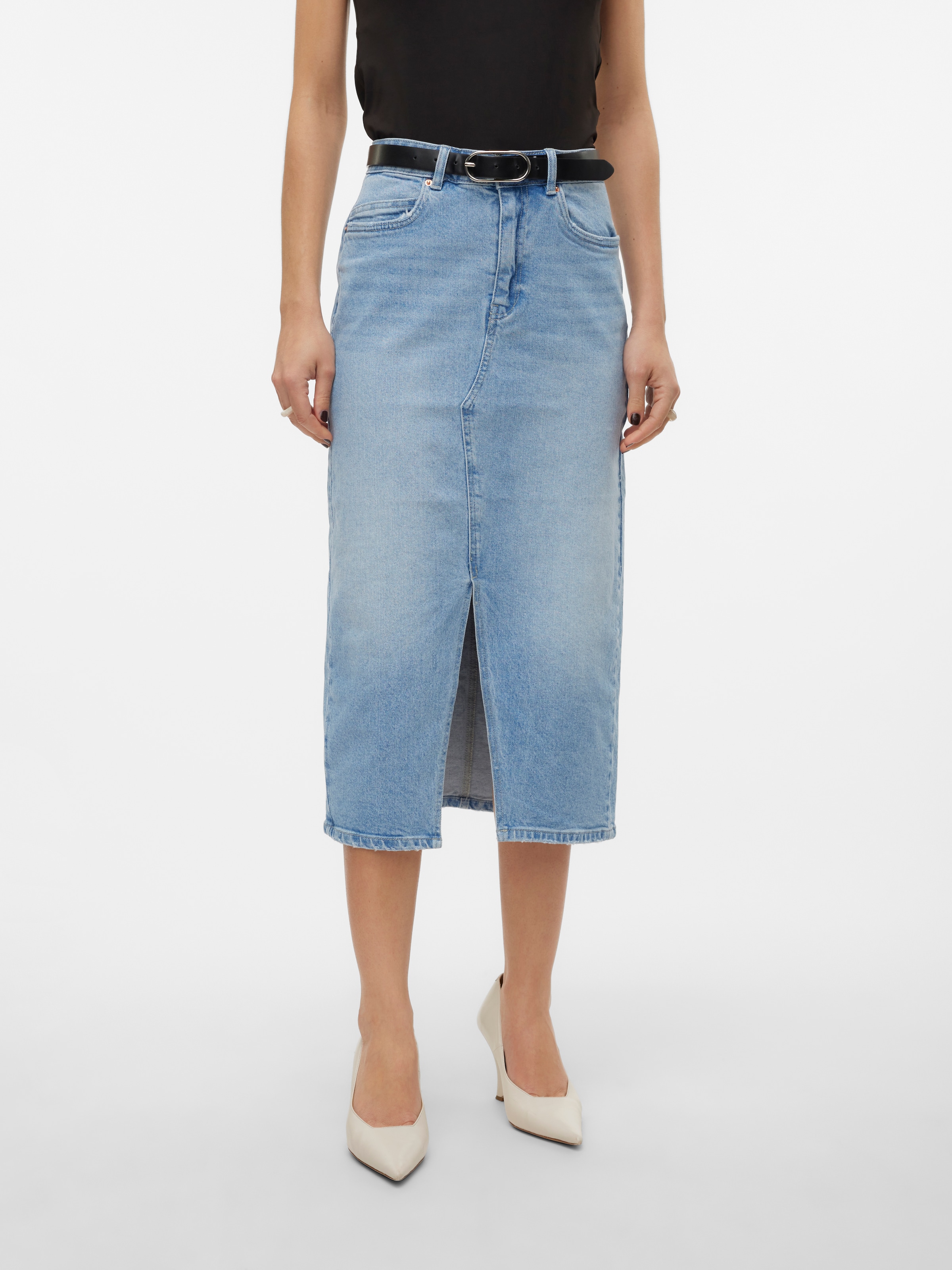 Maxirock »VMVERI HR CALF DENIM SKIRT GA NOOS«