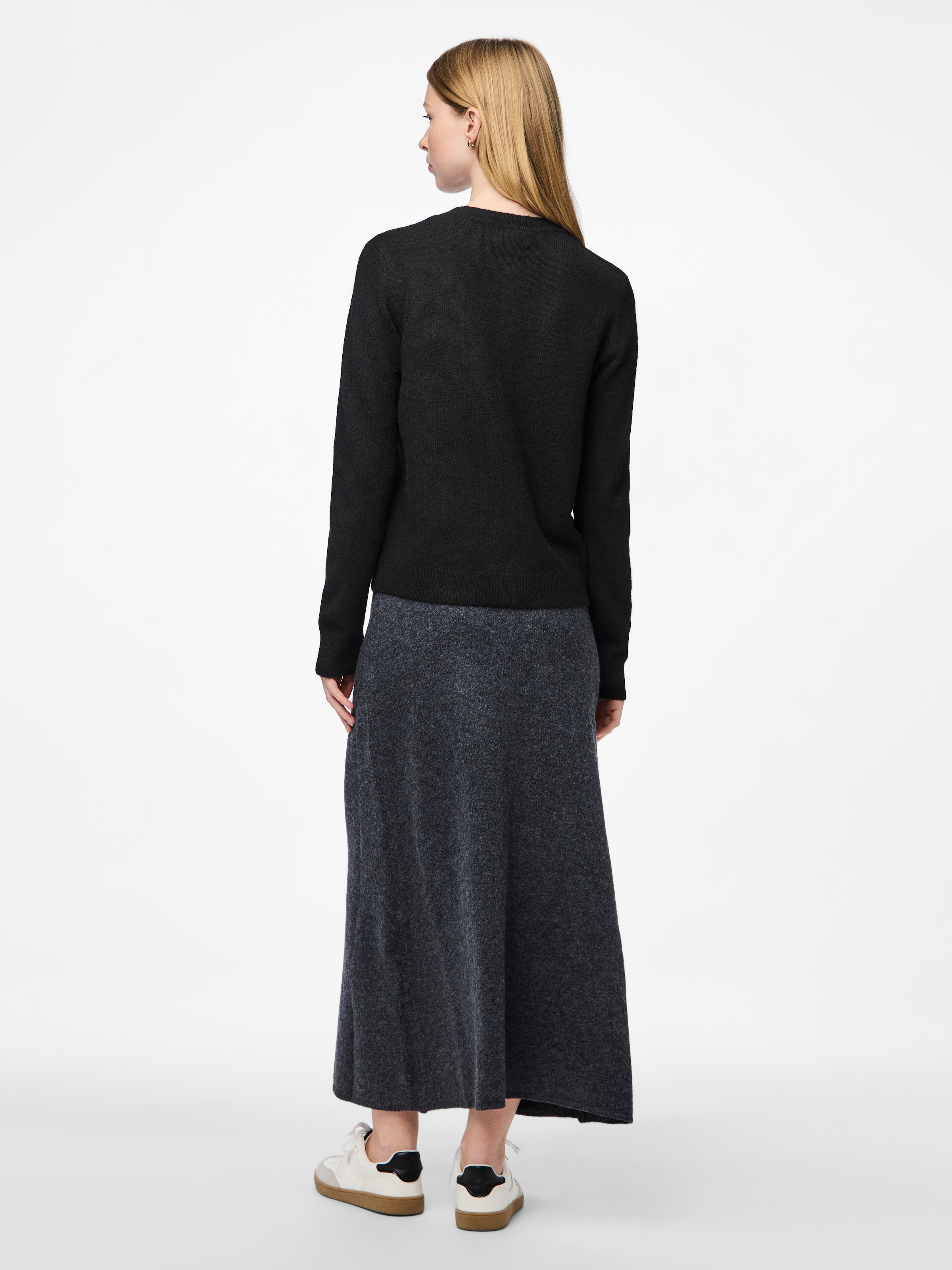 pieces Strickjacke »PCMALOU LS KNIT CARDIGAN NOOS BC« Materialmix, slim fit