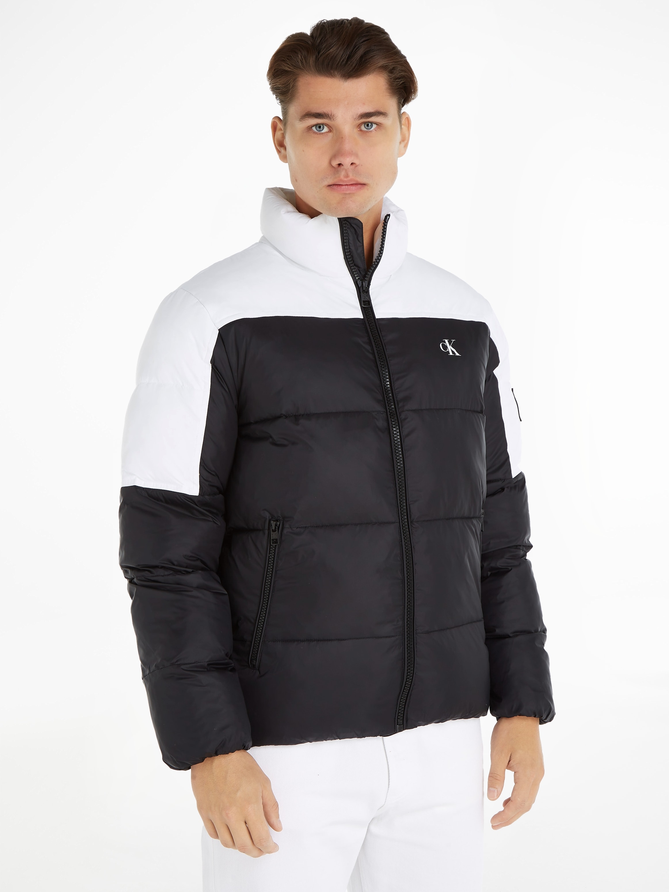 Steppjacke »BLOCKING NON-DOWN PUFFER JACKET«, mit Logopatch