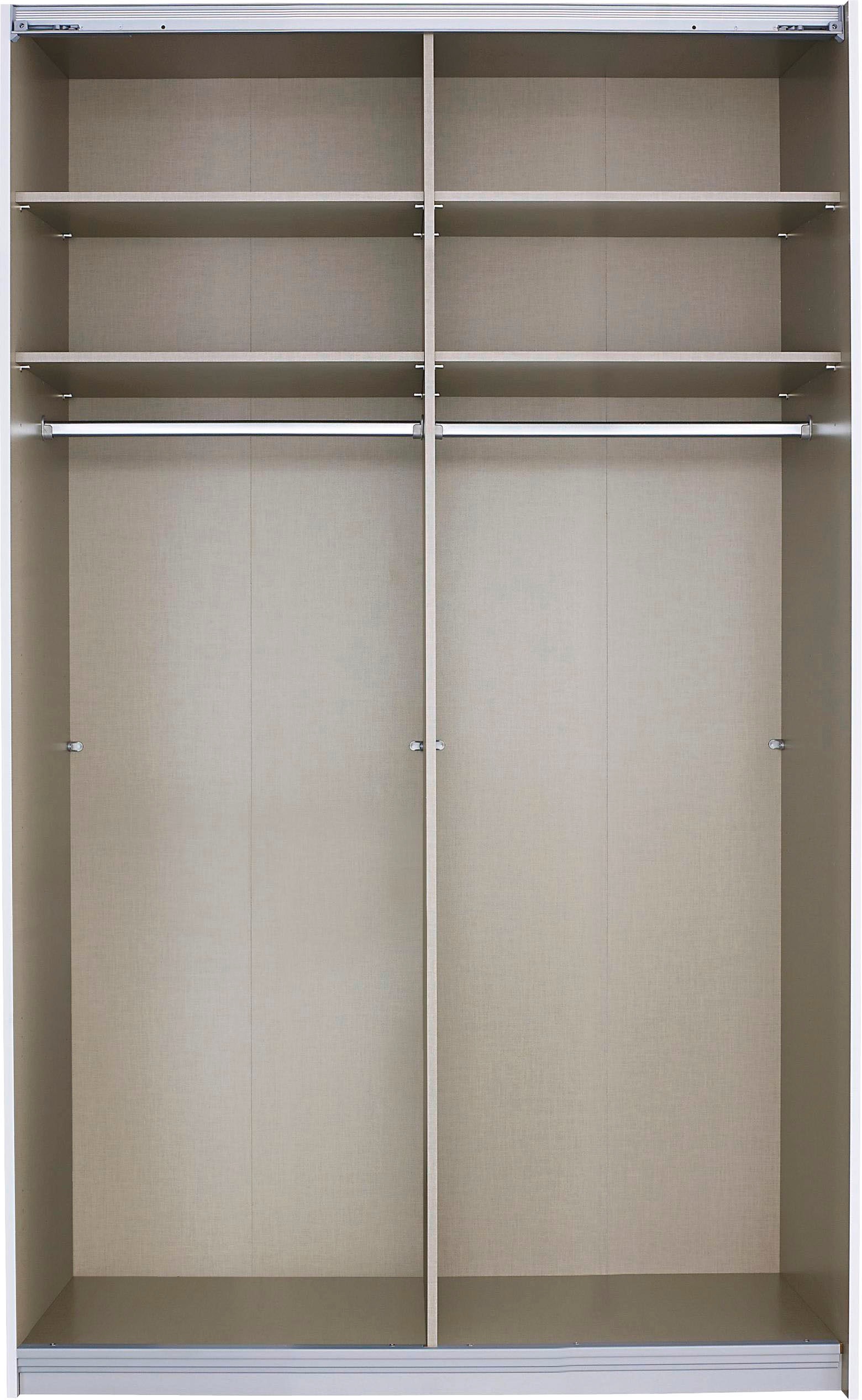 rauch Schwebetürenschrank »Quadra Bestseller Schlafzimmerschrank in vielen Breiten« Kleiderschrank Garderobenschrank Schrank mit Glaselementen