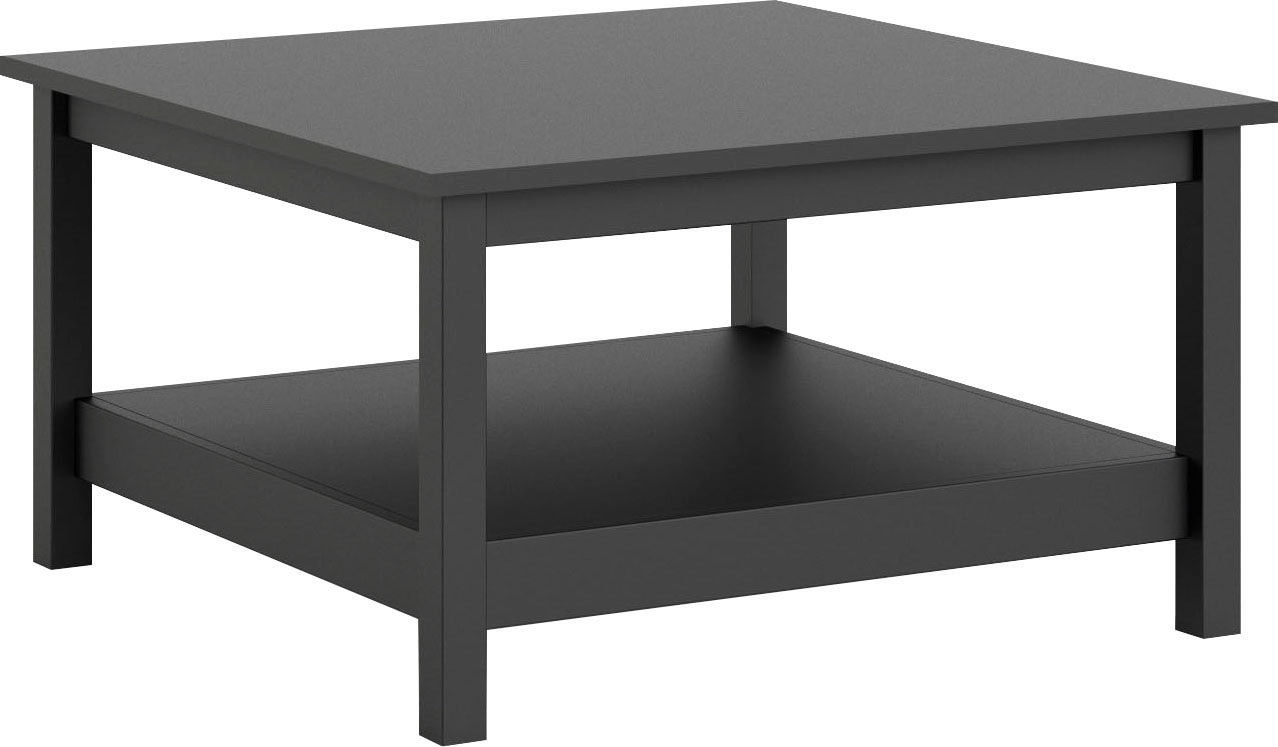 Home affaire Couchtisch »Madrid, Beistelltisch, Sofatisch, Kaffeetisch, Wohnzimmertisch«, Coffee Table mit zusätzlicher Ablage, Maße B/T/H 81 x 81 x 45 cm