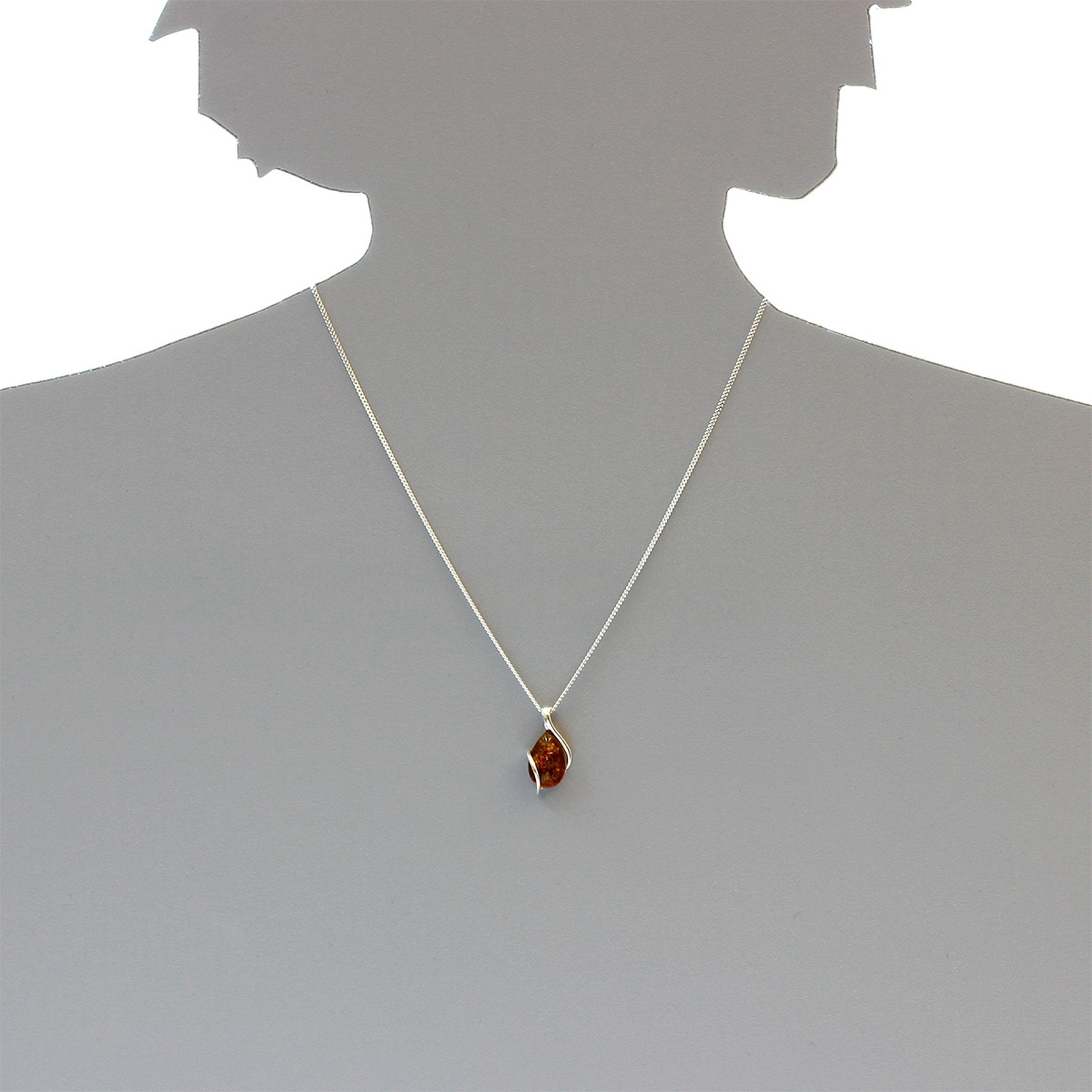 OSTSEE-SCHMUCK Kette mit Anhänger »- Romy - Silber 925/000 - Bernstein«