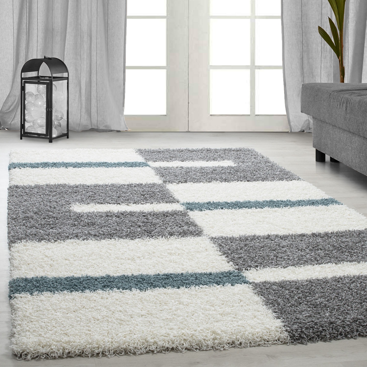 Ayyildiz Teppiche Hochflor-Teppich »Gala Shaggy 2505«, rechteckig, 30 mm Höhe, Langflor, Läufer, alle Räume, Wohnzimmer