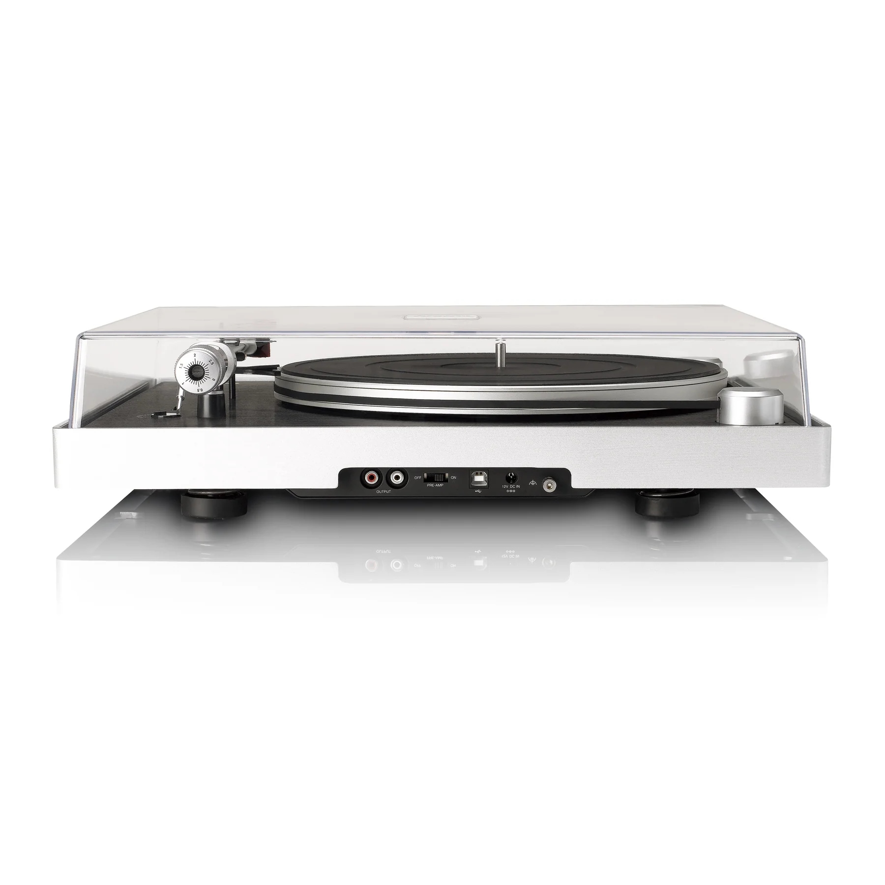 Lenco Plattenspieler »L-455BK« Alu-Gehäuse, 2M RED Abnehmer