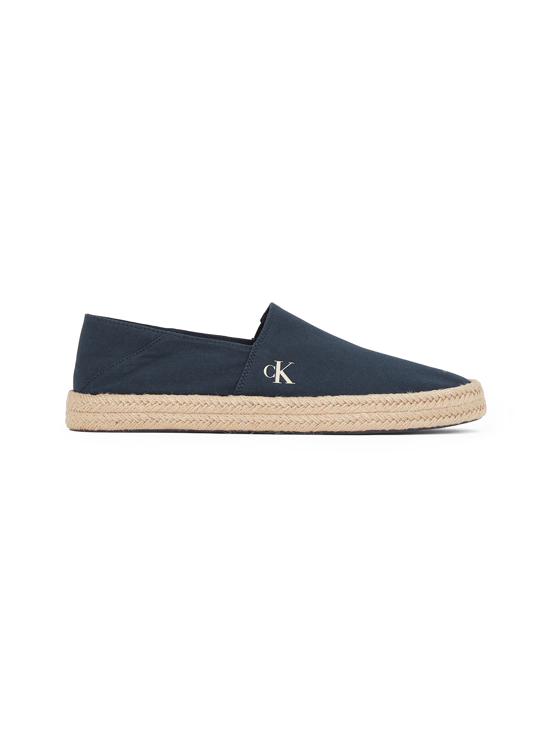 Calvin Klein Jeans Espadrille »INJ ESPADRILLE CV«, Schlupfschuh, Sommerschuh, Slipper mit Bastbesatz, schmale Form