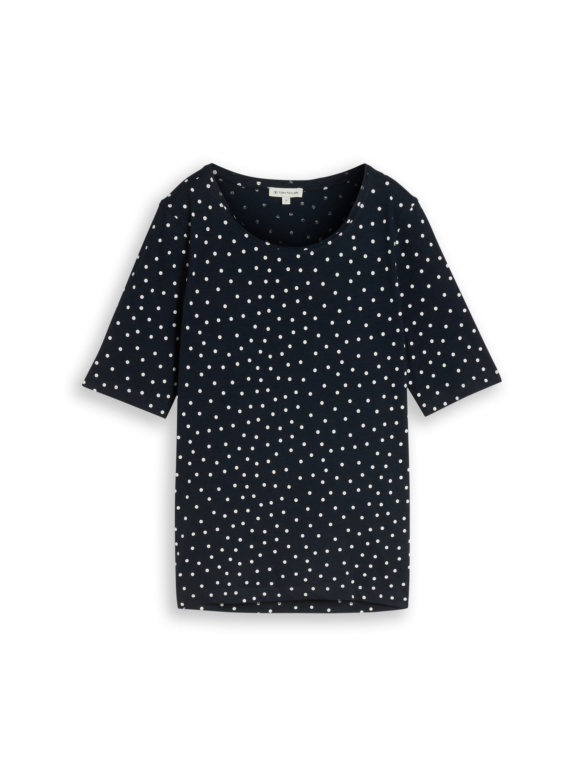 TOM TAILOR Rundhalsshirt Sommershirt mit Punkten