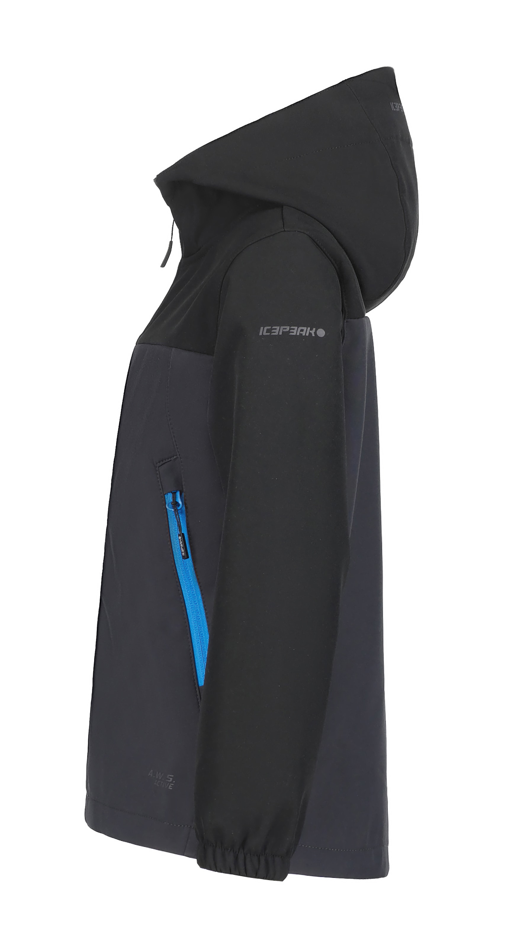 Icepeak Softshelljacke »KONAN JR«, (1 St.), mit Kapuze, aus winddichtem und wasserabweisendem Material