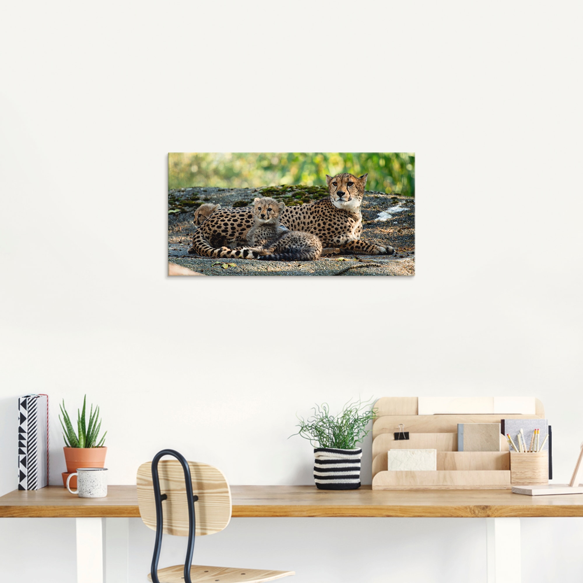 Artland Glasbild »Gepard 2« Wildtiere 1 Stk. tlg. in verschiedenen Größen