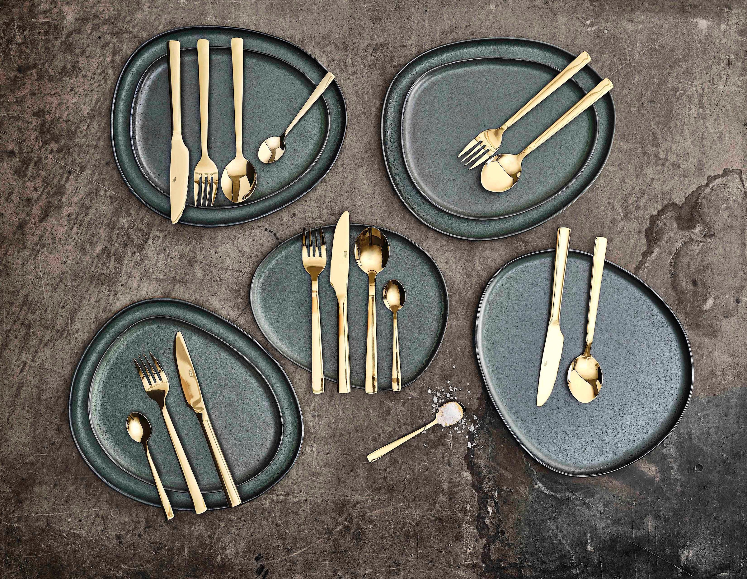 aida RAW Besteck-Set »RAW«, (Set, 16 tlg.), PVD-beschichtet
