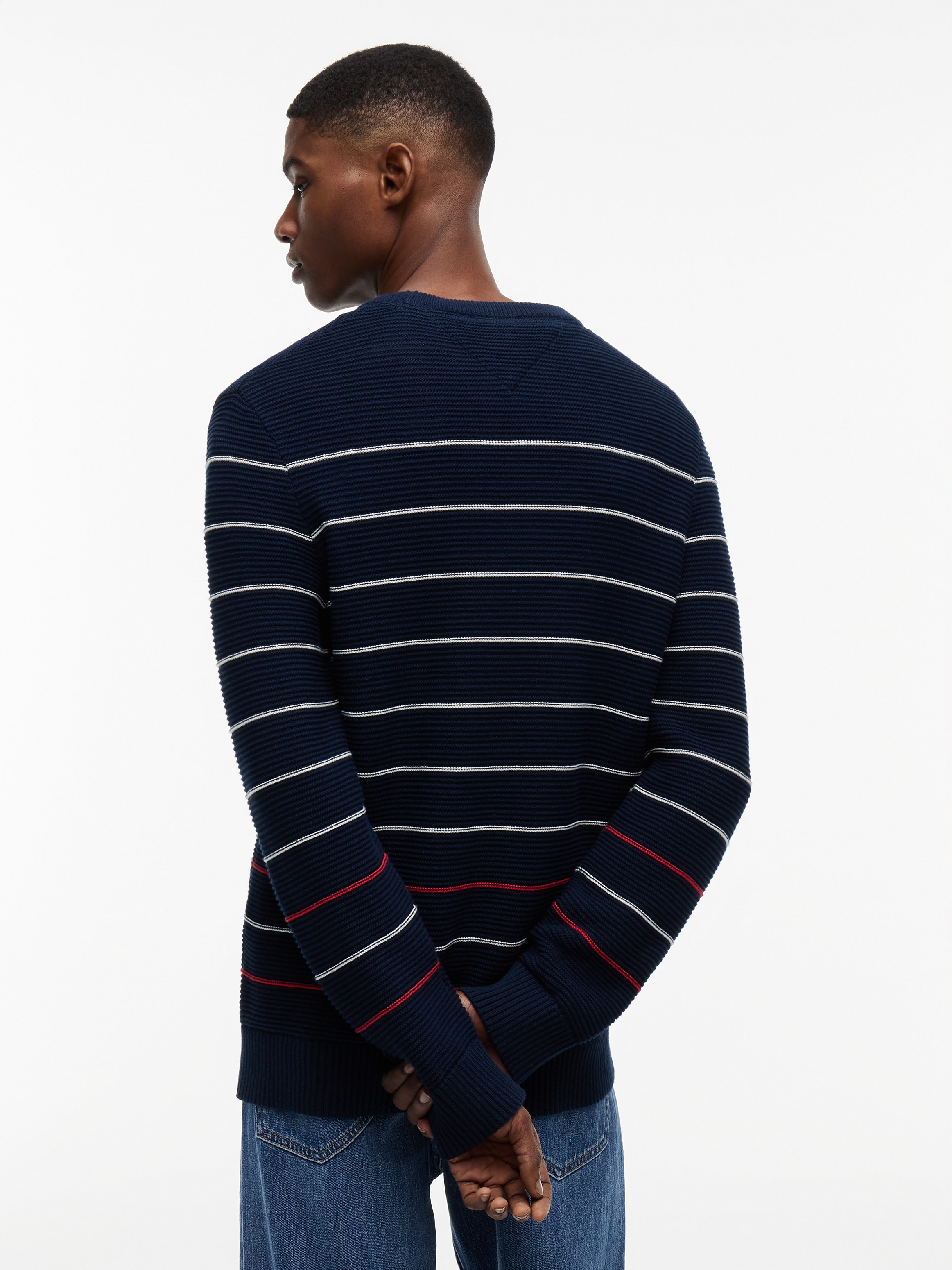 Tommy Jeans Strickpullover »TJM SLIM STRIPE SWEATER«
