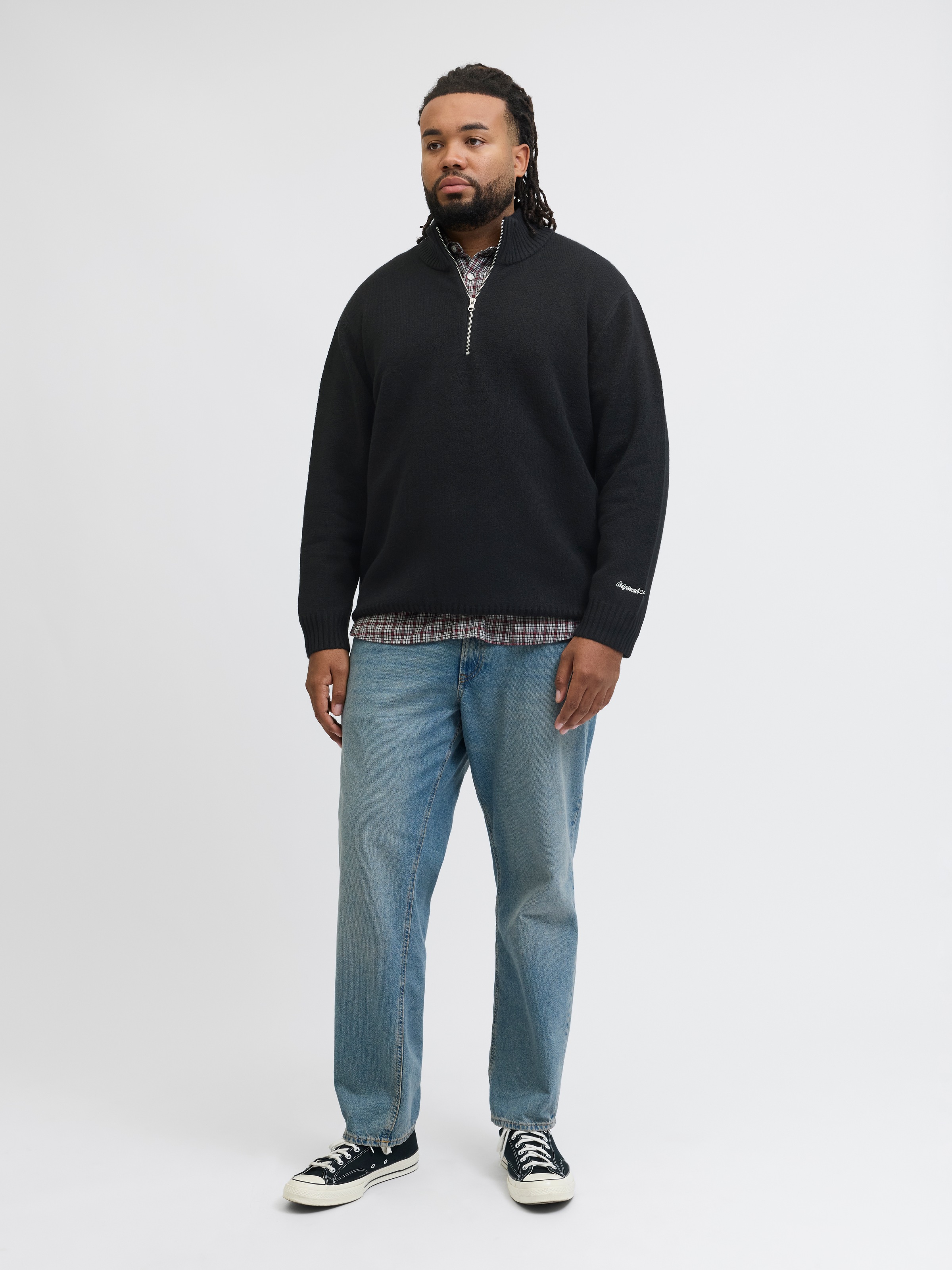Jack & Jones PlusSize Troyer »JORNORREBRO KNIT HALF ZIP PLS«