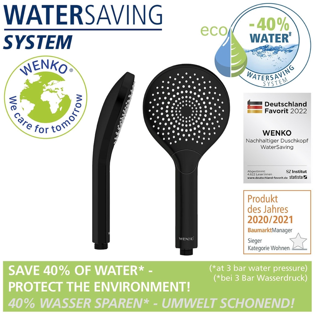 WENKO Handbrause »Watersaving«, (1 tlg.)