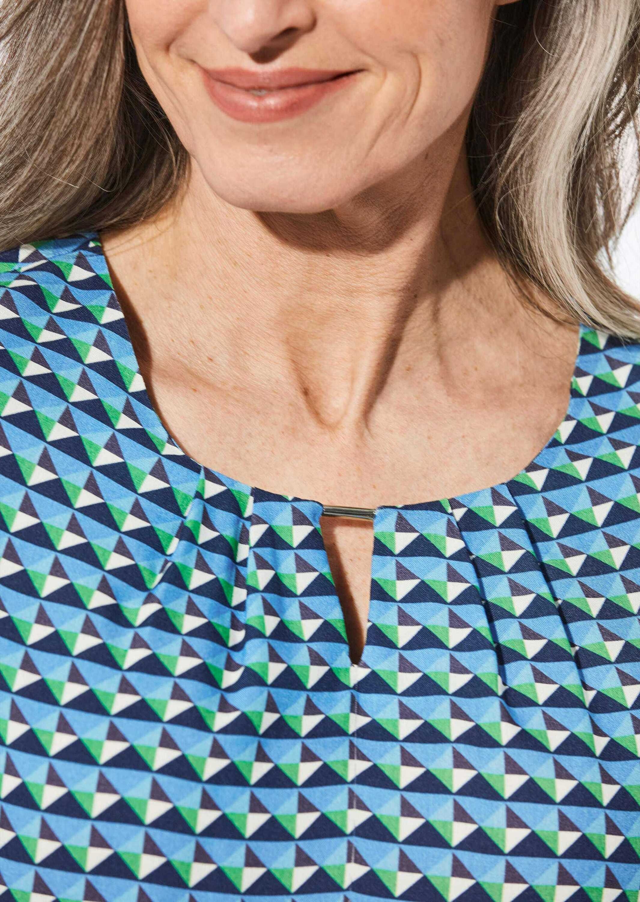 GOLDNER Kurzarmbluse »Druckbluse aus reiner Viskose« keine/nicht relevant