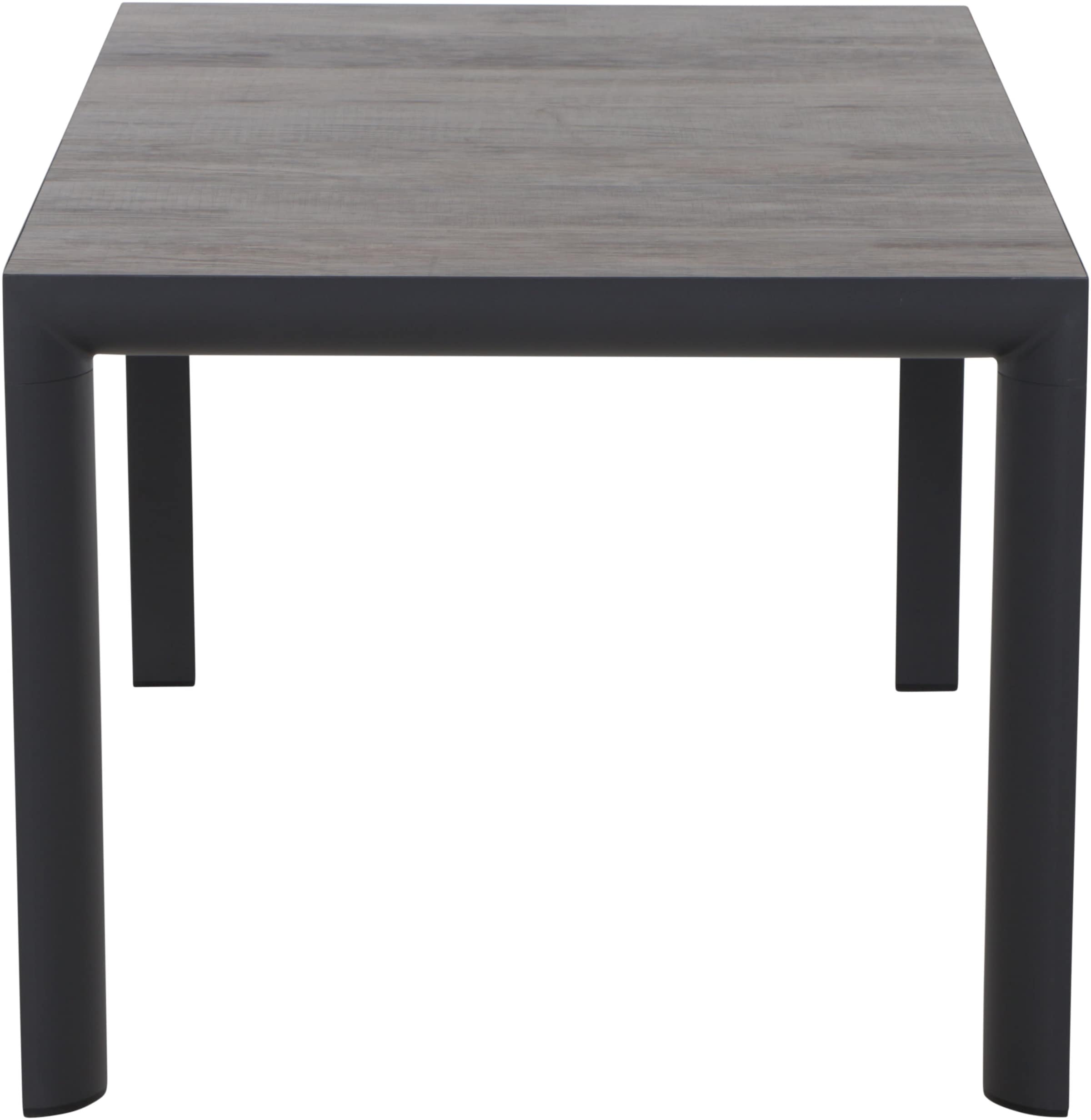 Siena Garden Gartentisch »SILVA Tisch 140x90cm matt anthrazit/washed grey« Aluminiumgestell matt anthrazit, Tischplatte aus Keramik, washed grey