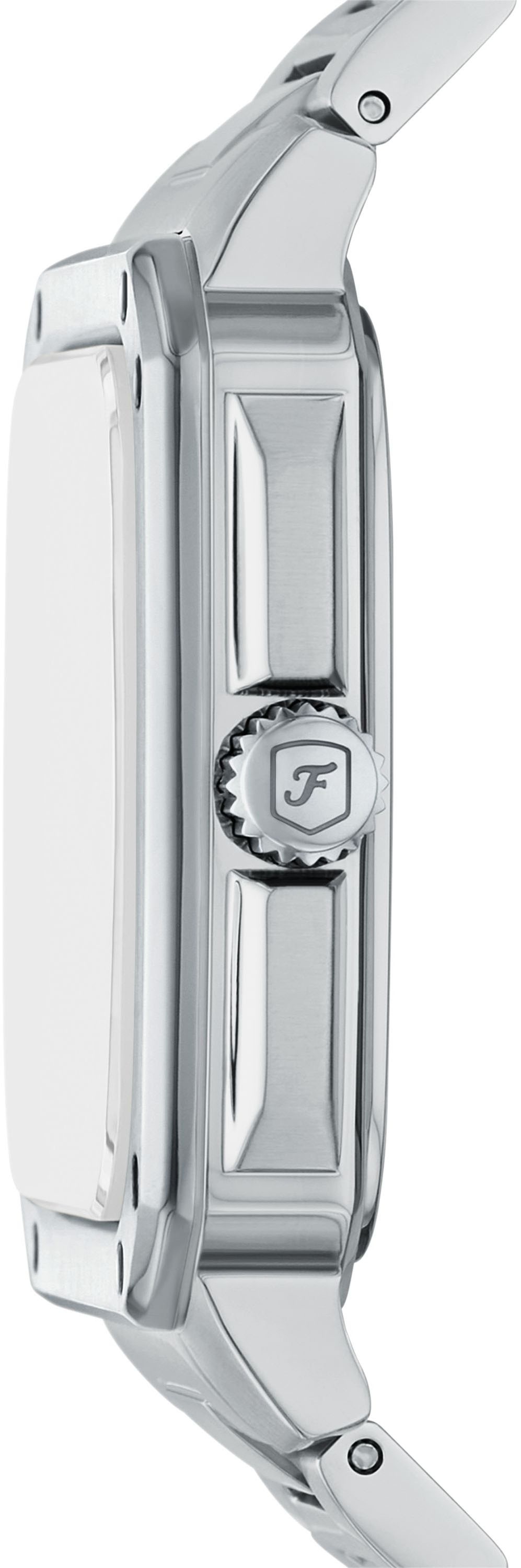 Fossil Quarzuhr »CROSBY« Armbanduhr, Herrenuhr, Edelstahlarmband, analog, Tag