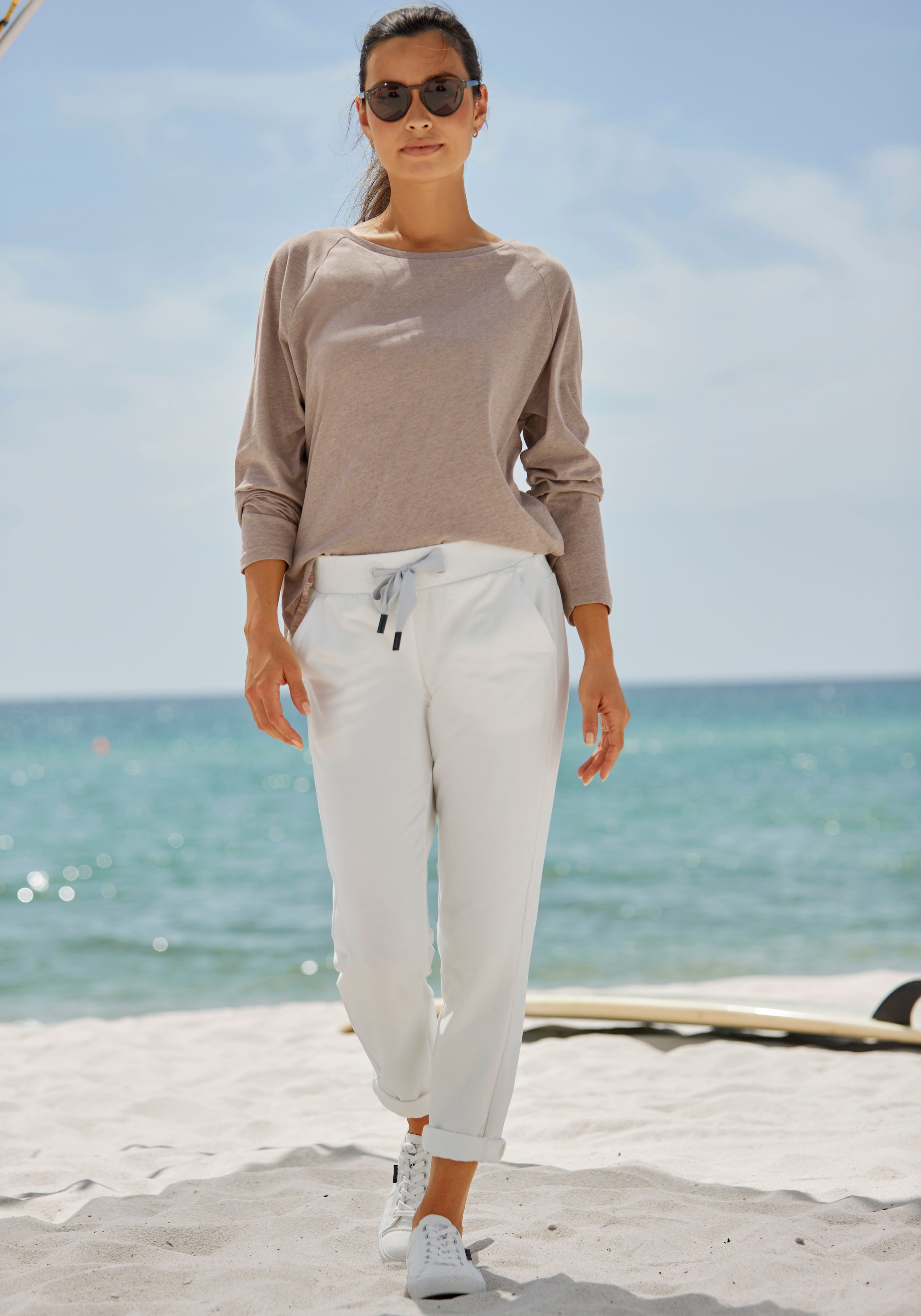 Elbsand Longsleeve »Tira«, mit Logodruck hinten, Langarmshirt, sportlich-casual