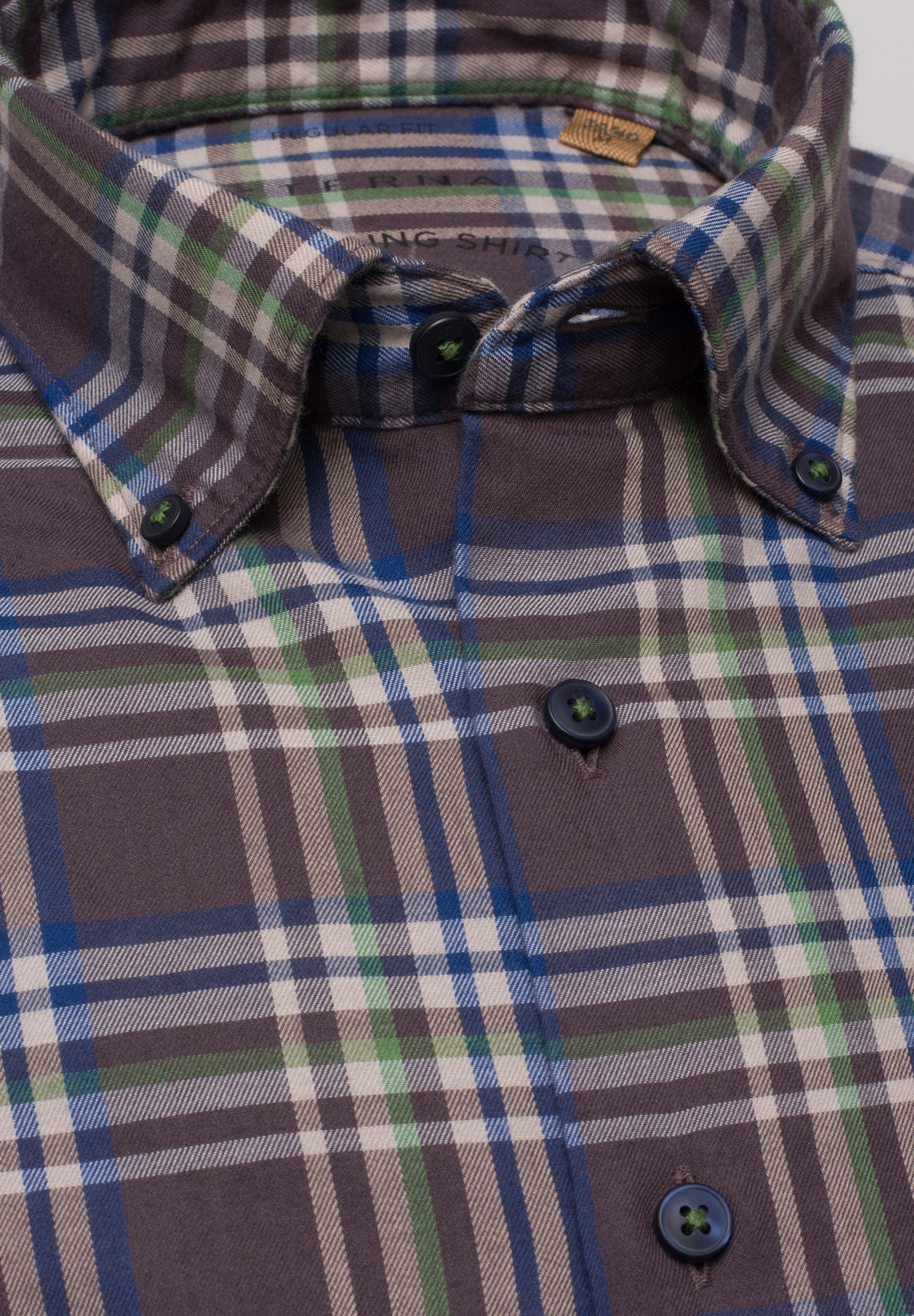 Eterna Langarmhemd »REGULAR FIT« EASY IRON (bügelleicht)