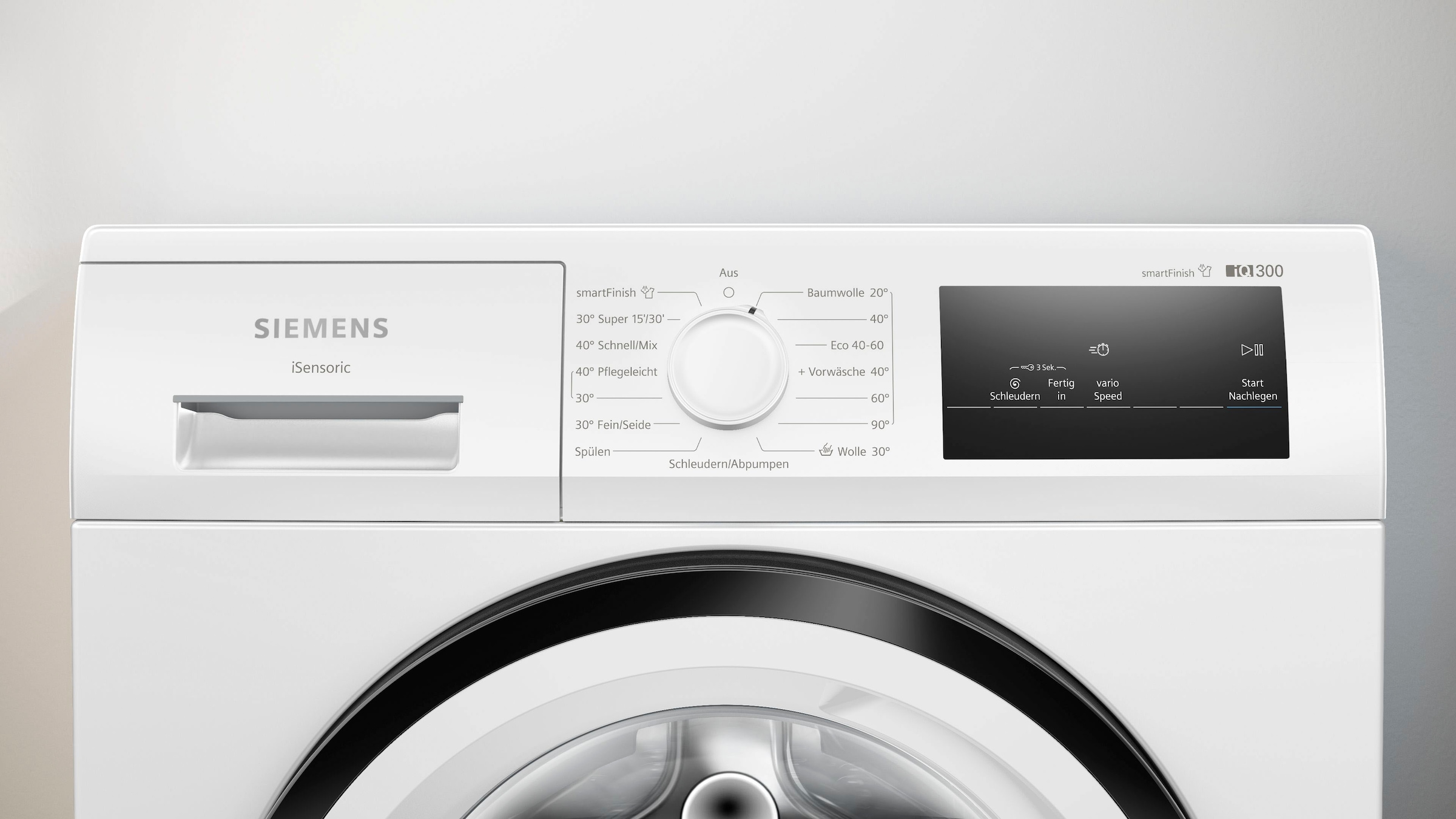 SIEMENS Waschmaschine »WM14N0A4«, iQ300, WM14N0A4, 8 kg, 1400 U/min,  smartFinish – glättet dank Dampf sämtliche Knitterfalten mit 3 Jahren XXL  Garantie