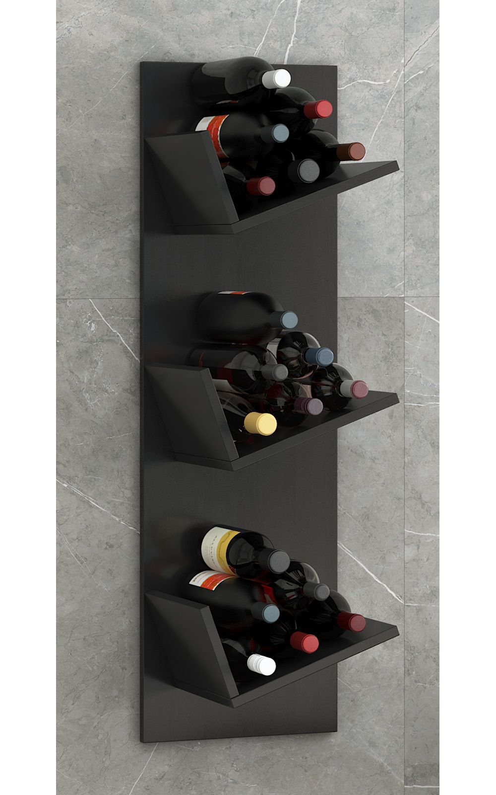 VCM Wandregal »Holz Weinregal Wandregal Flaschen Wein Vinosi«