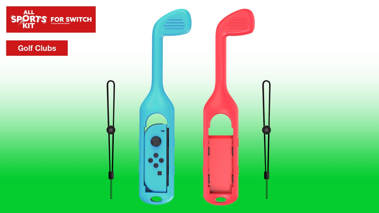 Nintendo Switch Switch-Controller »Switch Sports All Sports Kit (Bein- und Armriemen, Golfschläger)«, (Set, 10 St.)