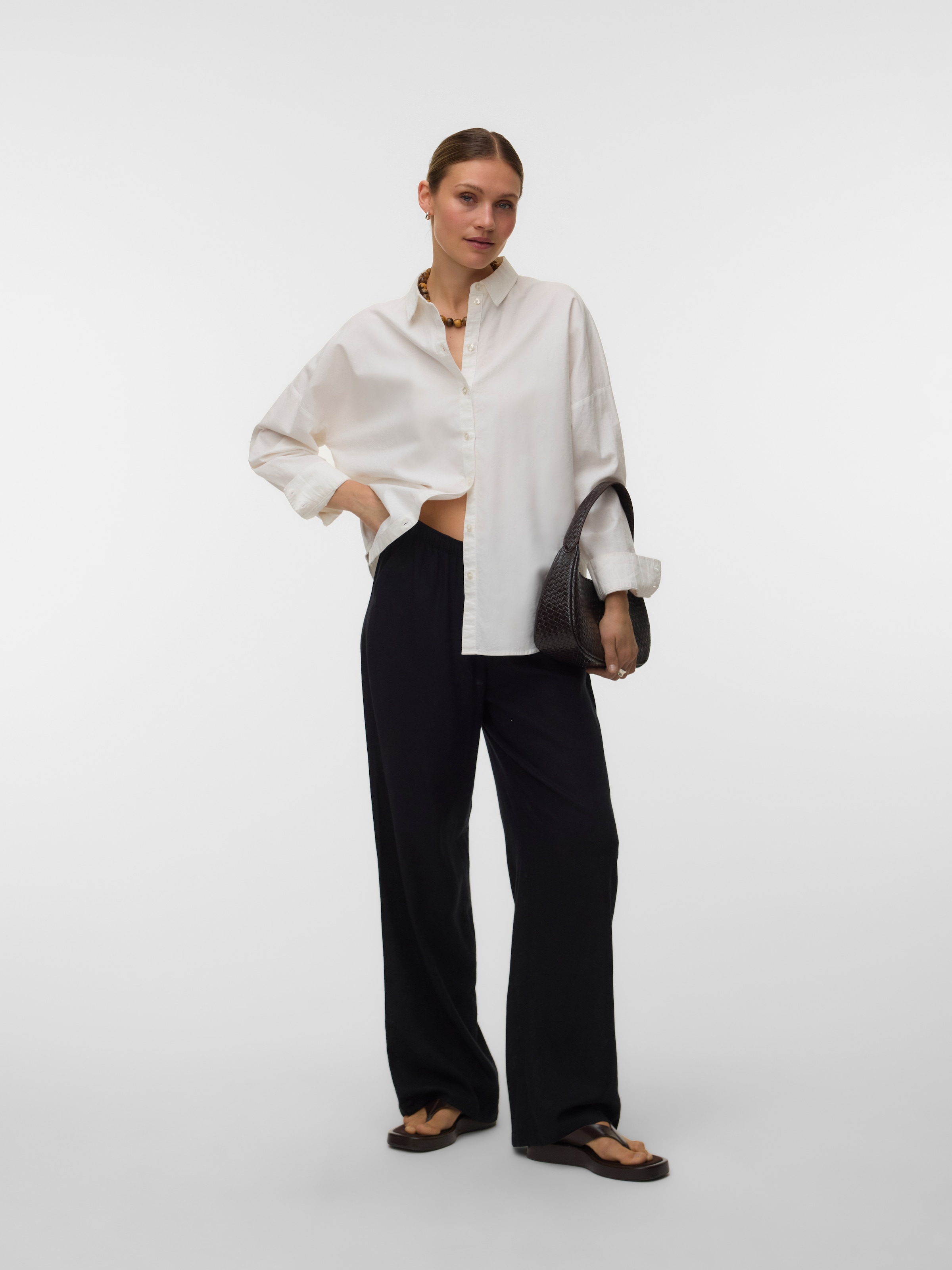 Vero Moda Schlupfhose »VMROSIE MW WIDE PANT NOOS«  Viskosemischung, oversize
