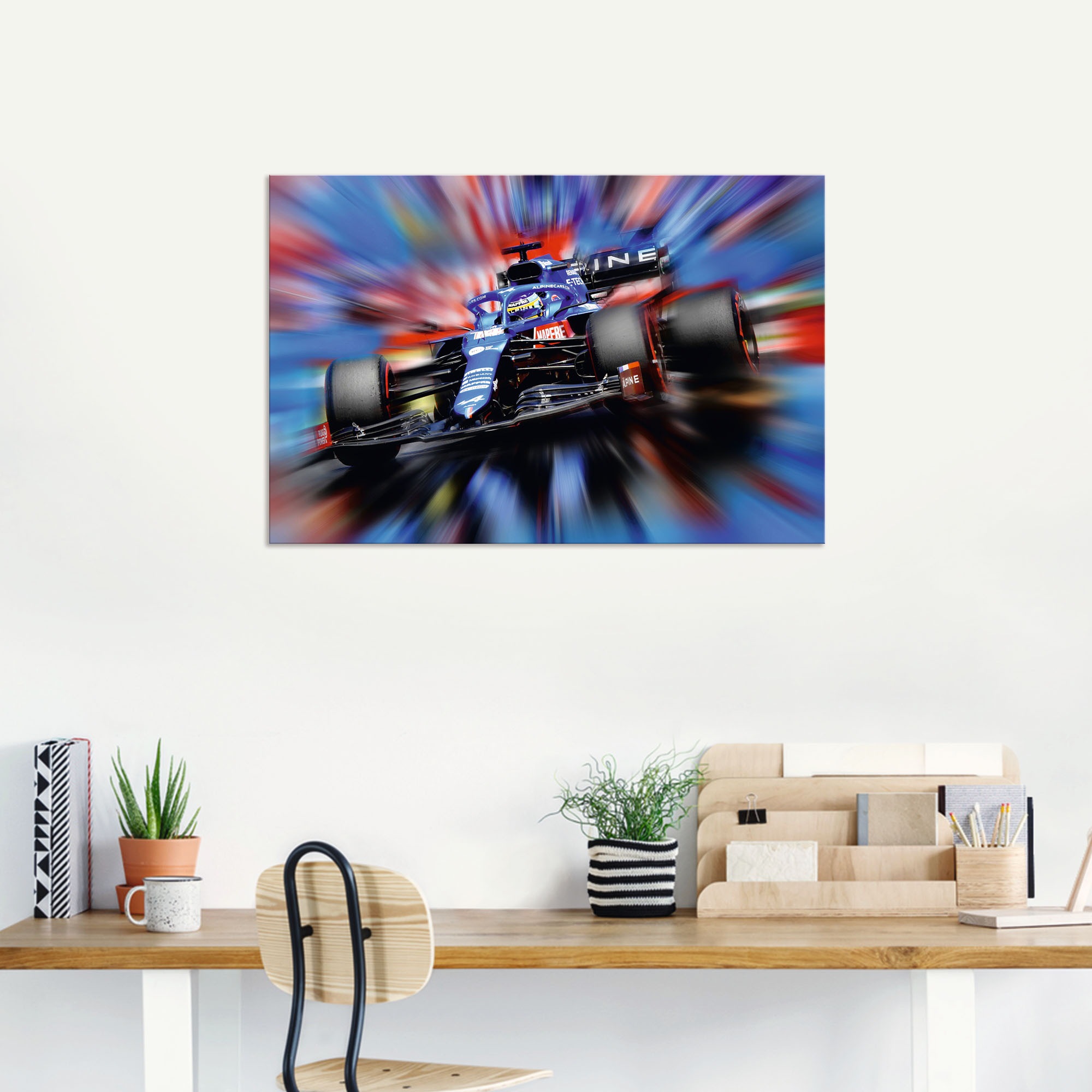 Artland Wandbild »Fernando Alonso - Größen auf Rechnung Alubild, versch. (1 in Leinwandbild, Wandaufkleber als Auto, kaufen Poster St.), Spanien«, oder