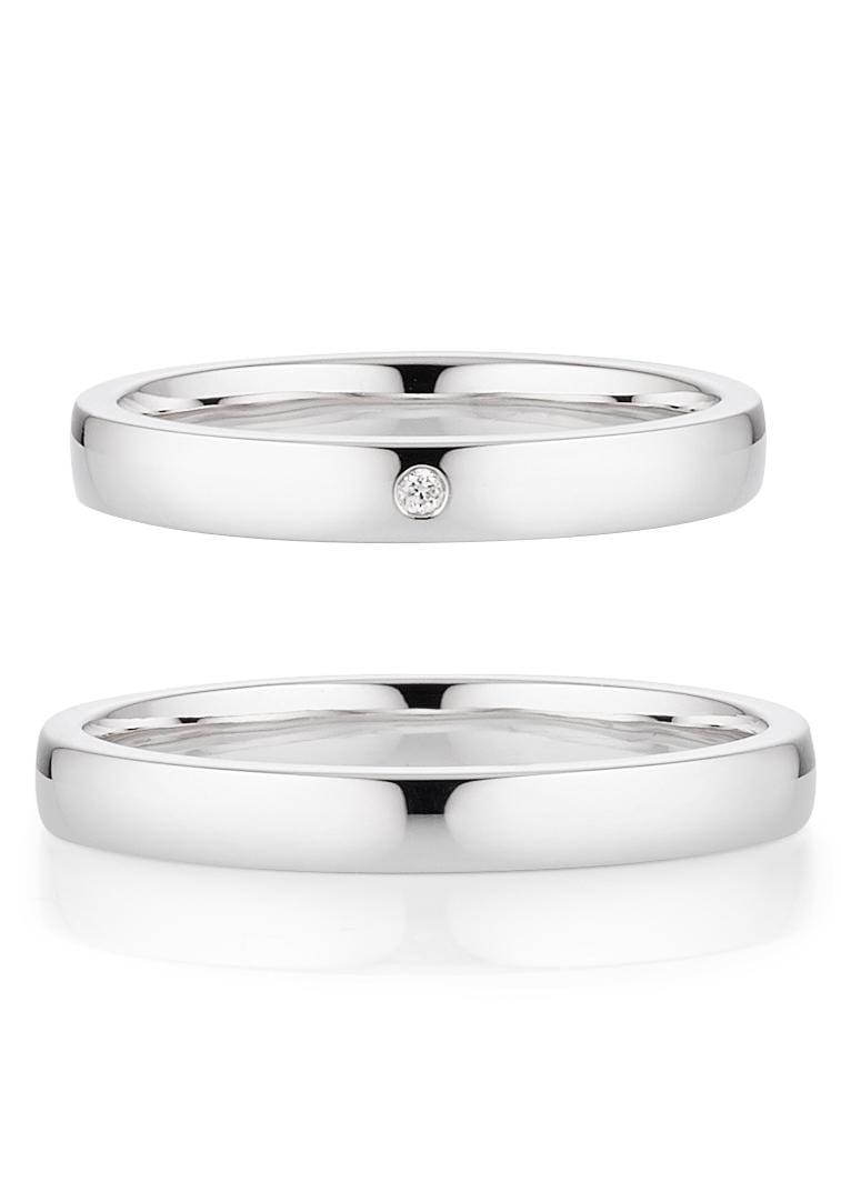 Bruno Banani Trauring »Schmuck Geschenk, Ehering Hochzeit Damenring Herrenring«, wahlweise mit oder ohne Brillant, Made in Germany