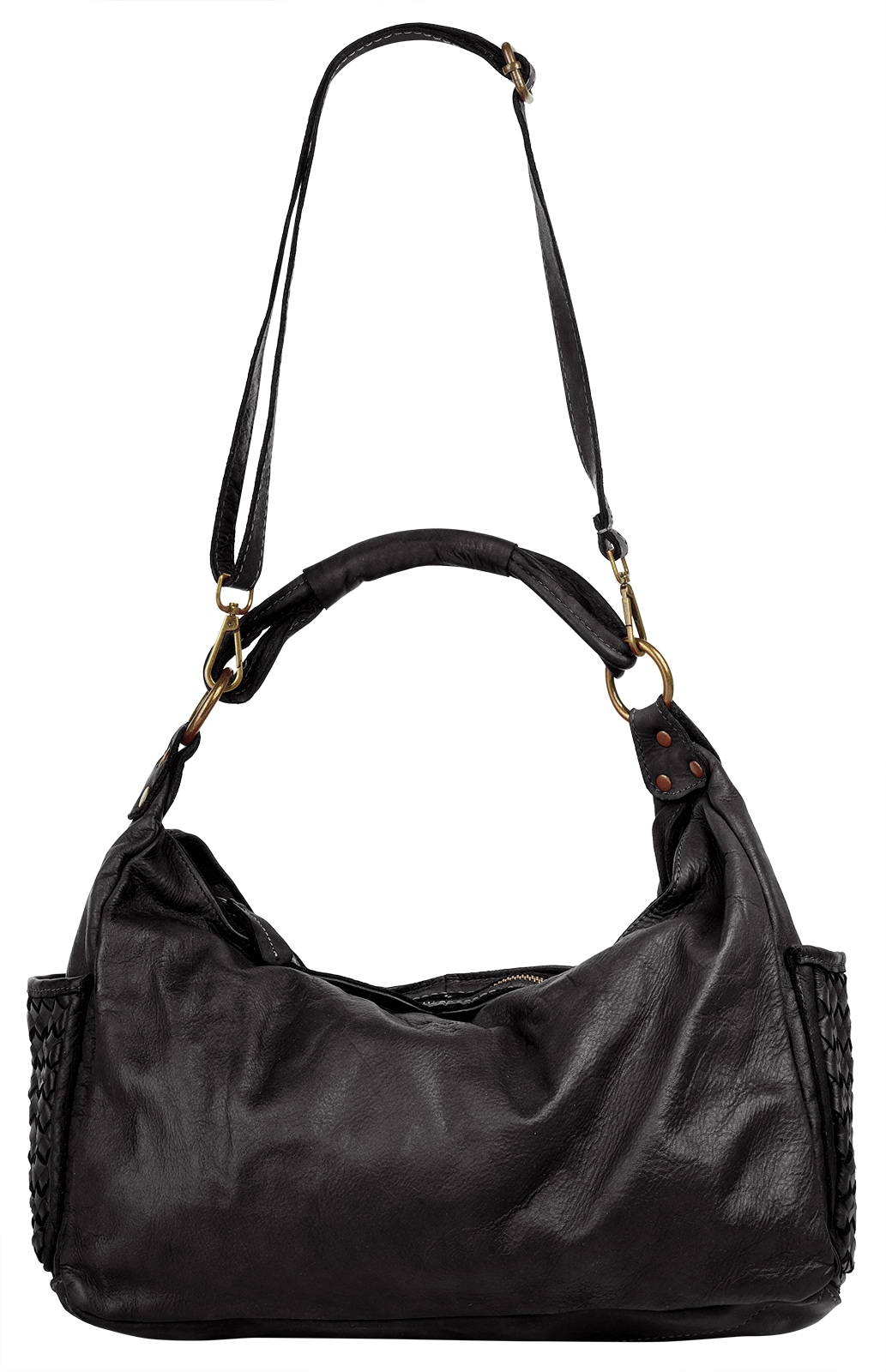 Samantha Look Henkeltasche, echt Leder, Made in Italy