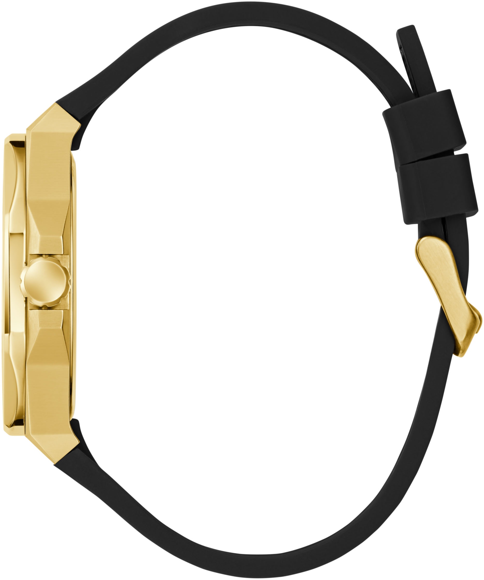 Guess Quarzuhr »EMPEROR« Armbanduhr, Herrenuhr, Silikonarmband, Geschenkidee, analog