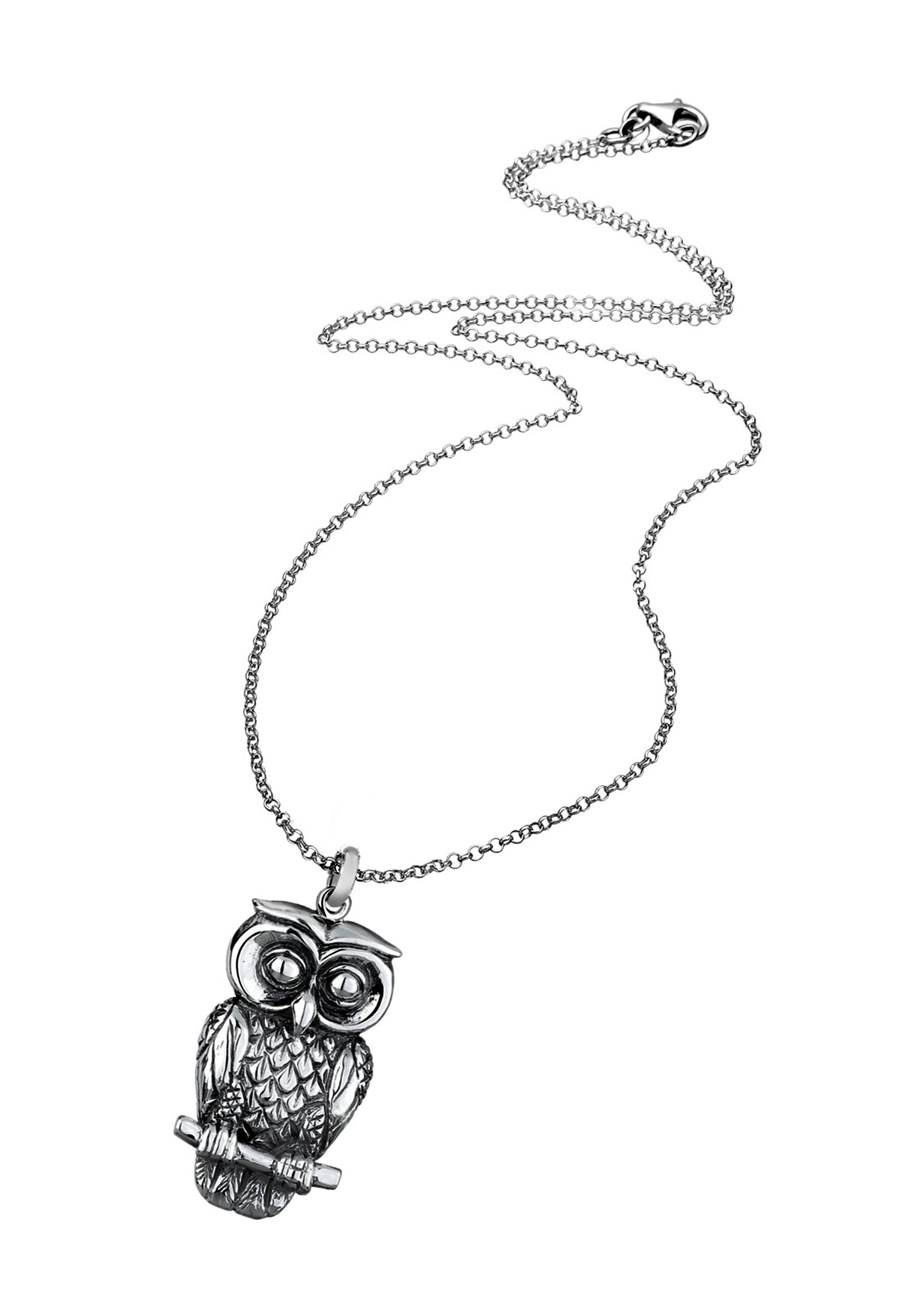 Elli Lange Kette »Halskette Eule 925 Sterling Silber«