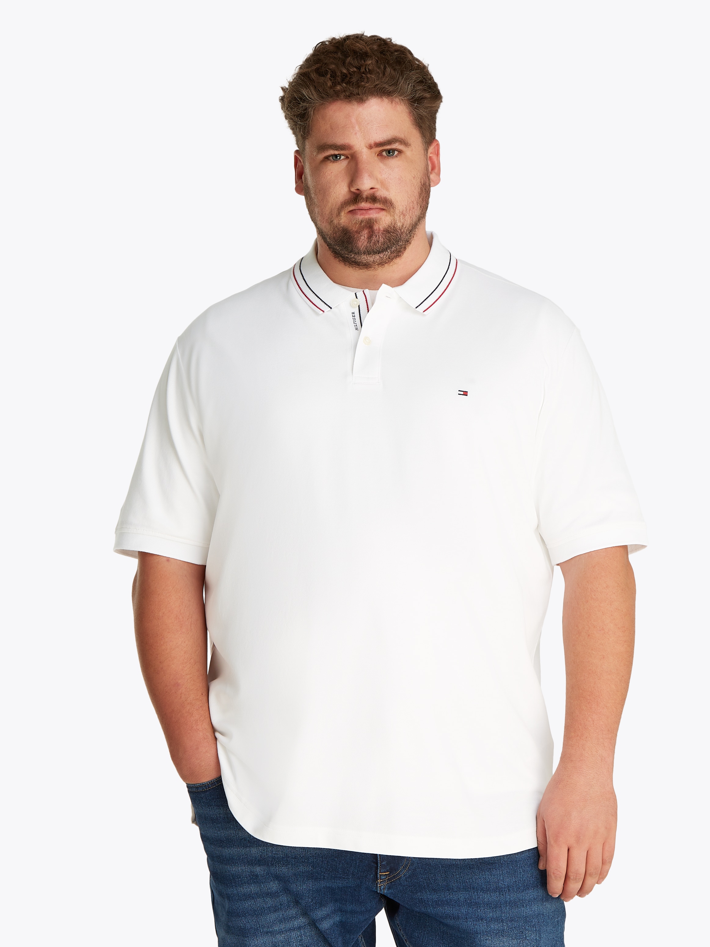 Tommy Hilfiger Big & Tall Poloshirt »BT-PLACKET INTEREST REG POLO-B«, Große Größen