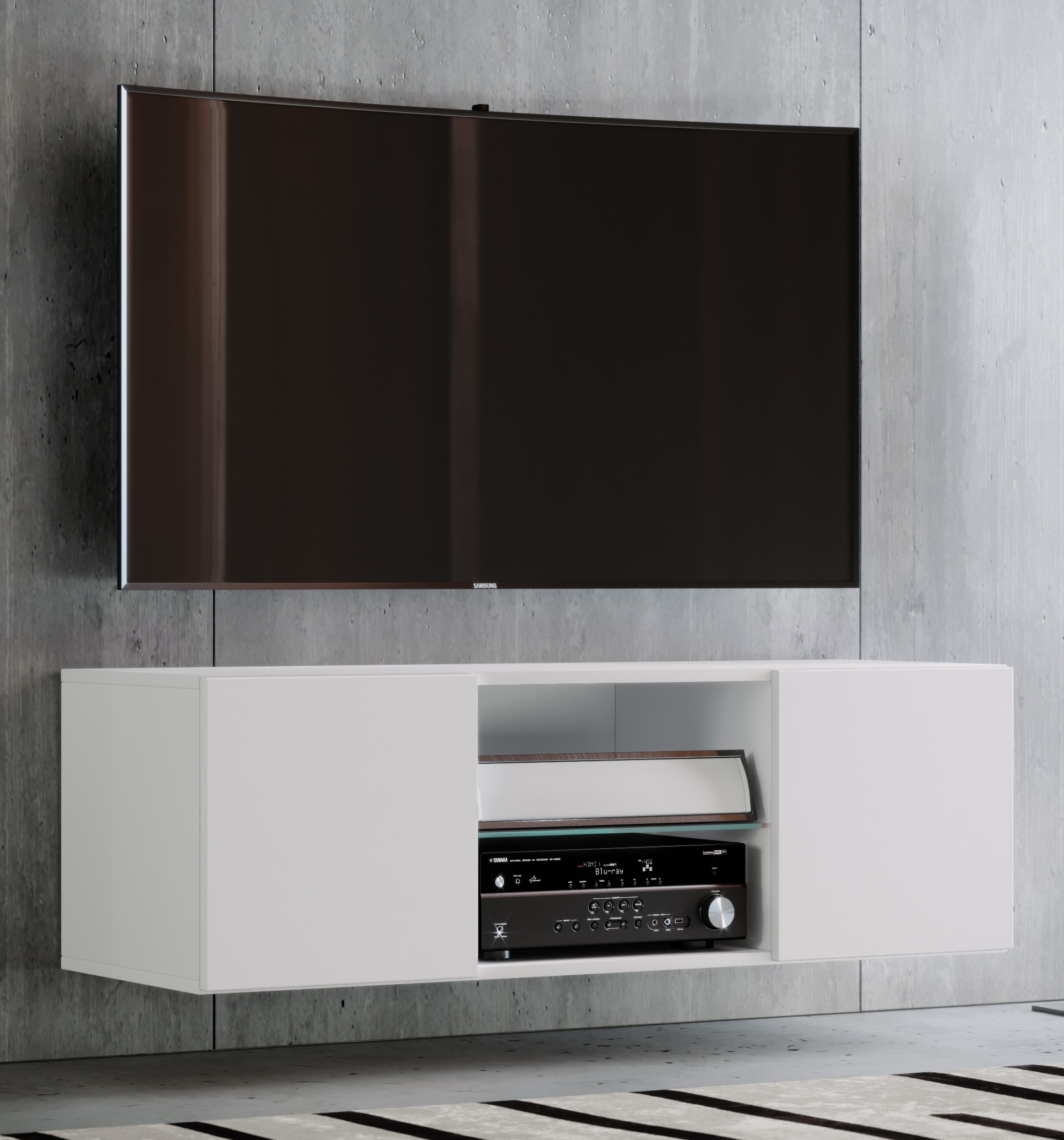 VCM Wohnzimmertisch »Holz TV Wand Hänge Lowboard Fernsehschrank Jusa 95«